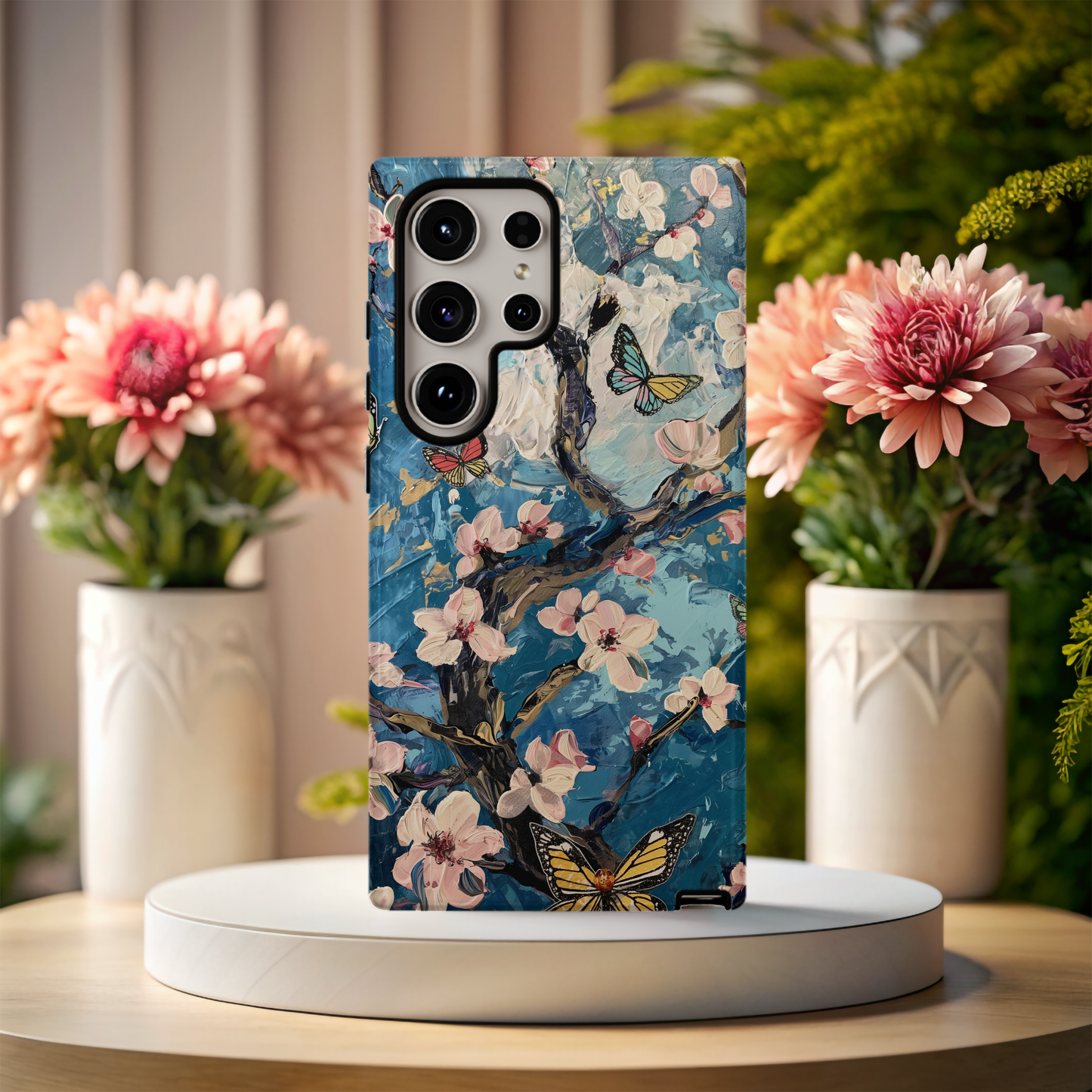 Van Gogh Almond Blossom & Butterfly Phone Case – Artistic Elegance Meets Ultimate Protection