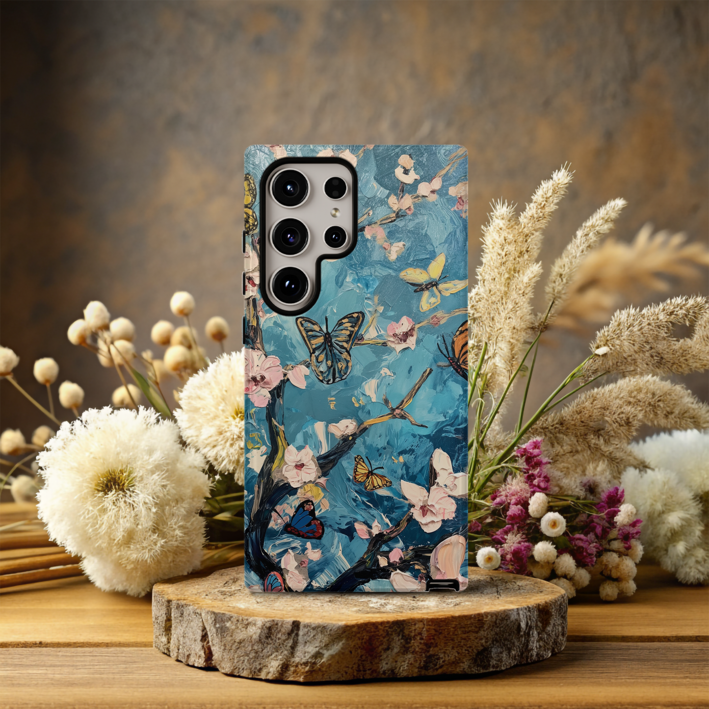 Van Gogh Almond Blossom & Butterfly Phone Case – Artistic Elegance Meets Ultimate Protection