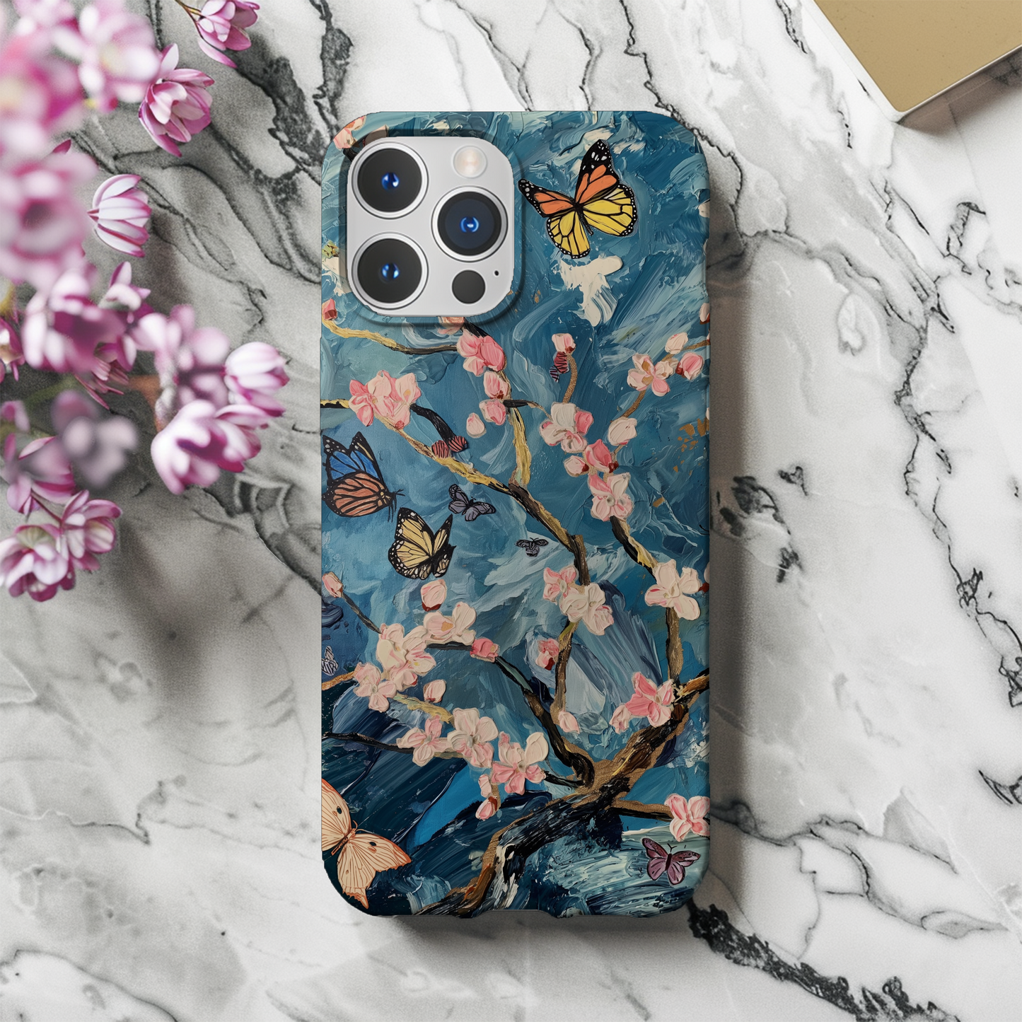 Van Gogh Almond Blossom & Butterfly Phone Case – Artistic Elegance Meets Ultimate Protection