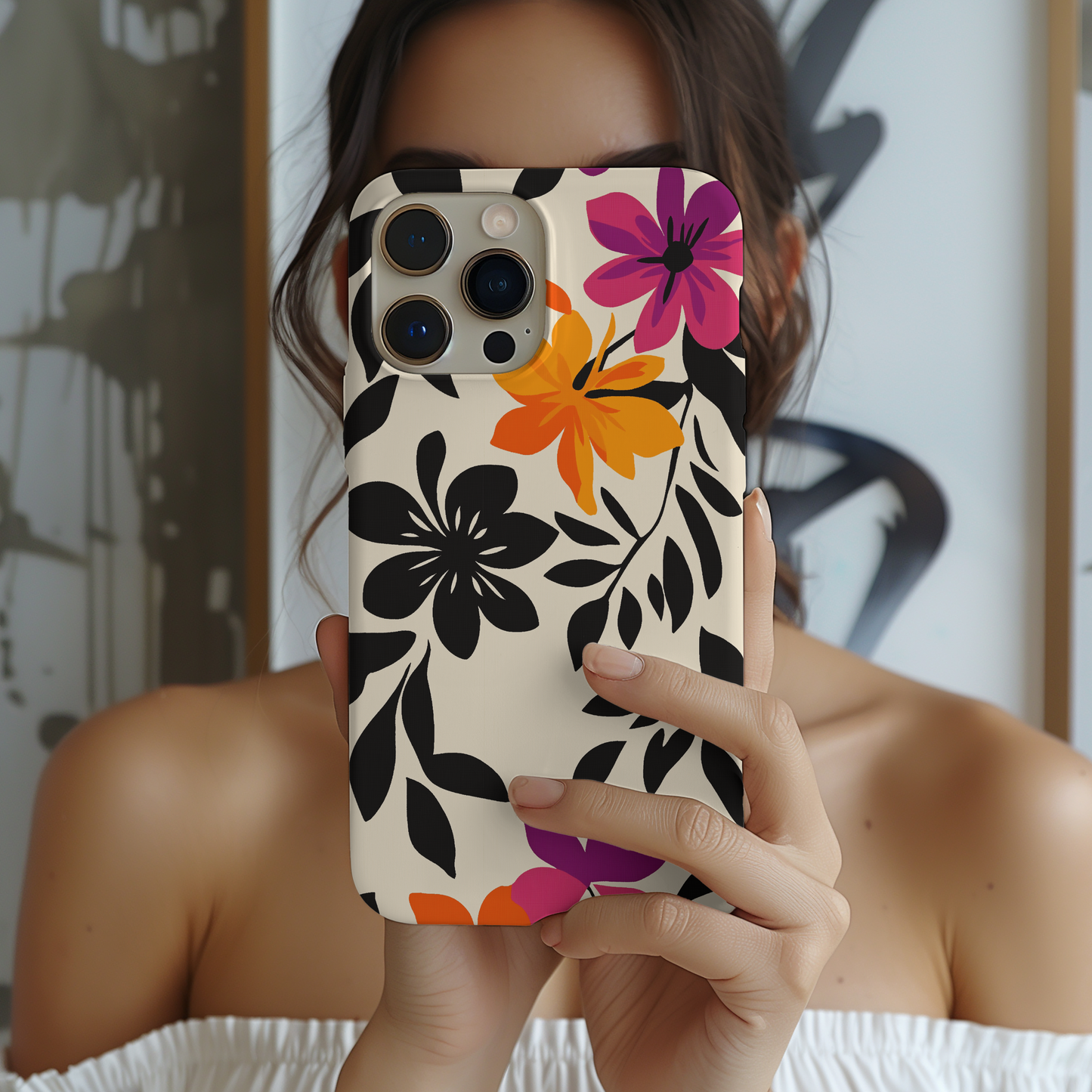 Floral Fantasy Phone Case – Enchanting Blooms with Unmatched Protection