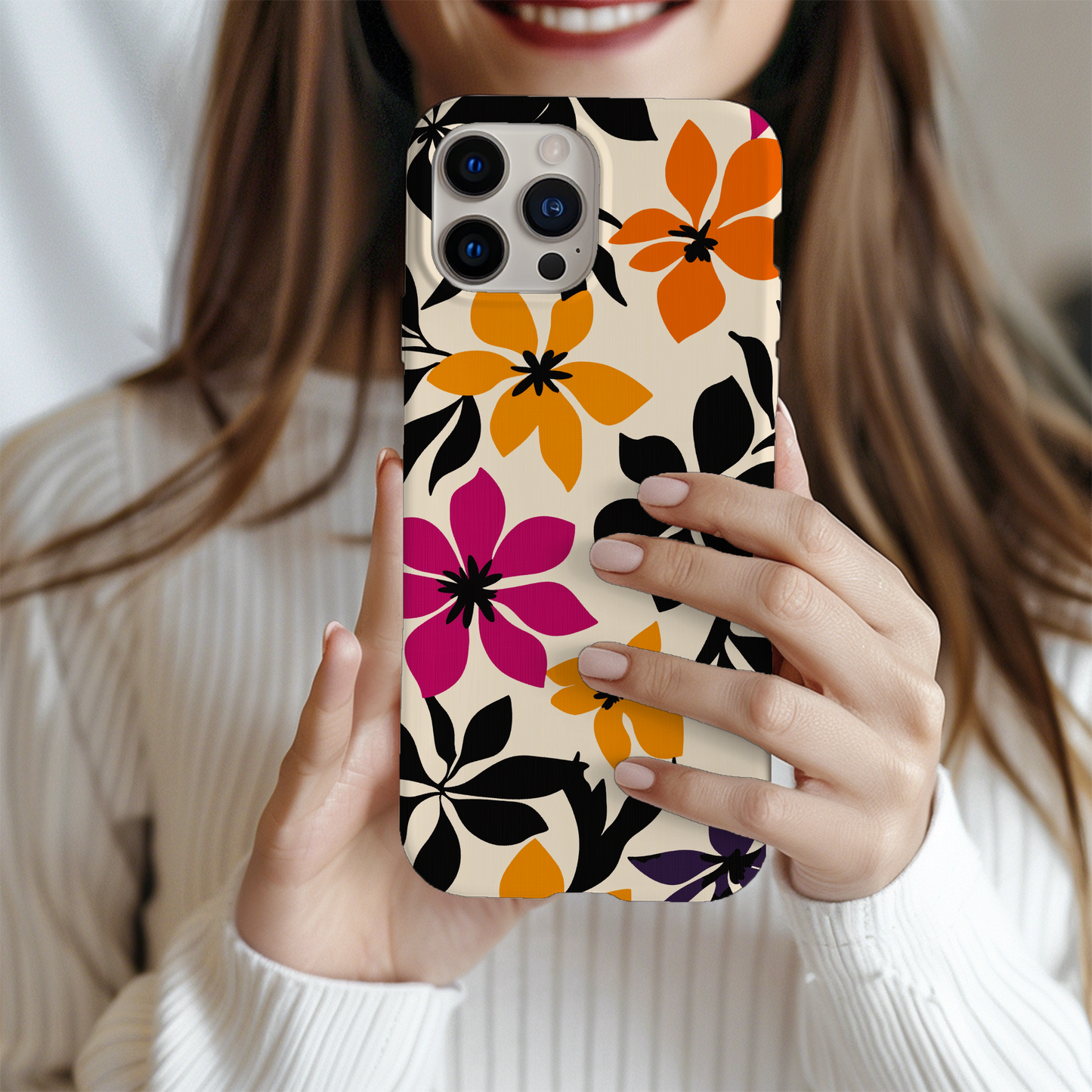 Floral Fantasy Phone Case – Enchanting Blooms with Unmatched Protection