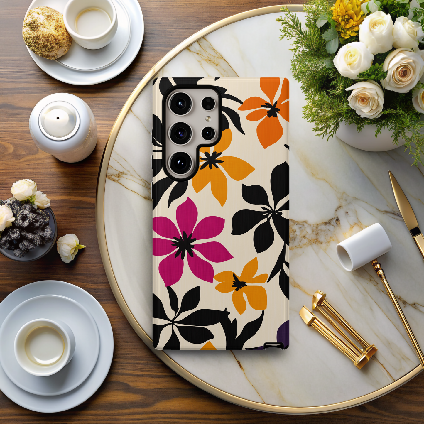 Floral Fantasy Phone Case – Enchanting Blooms with Unmatched Protection