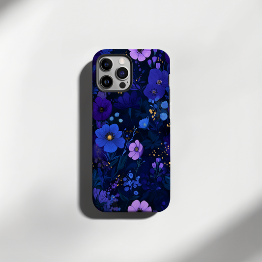 Midnight Blooms Phone Case – Elegant Florals with Nighttime Mystique