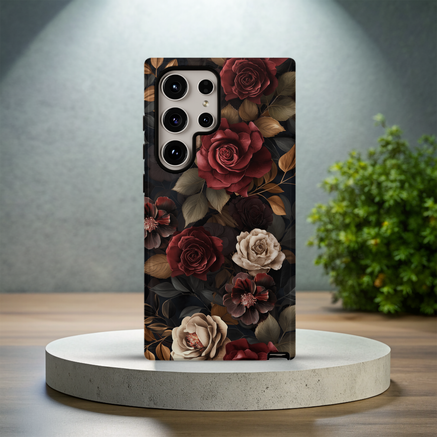 Dark Floral Academia Phone Case – Sophisticated Blooms with a Mysterious Edge