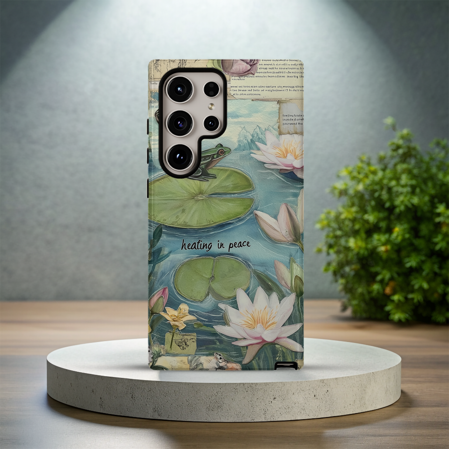 Vintage Lily Pond Phone Case – Timeless Elegance with Everyday Protection