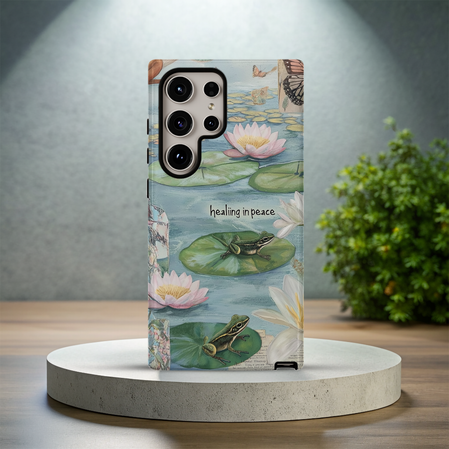 Vintage Lily Pond Phone Case – Timeless Elegance with Everyday Protection
