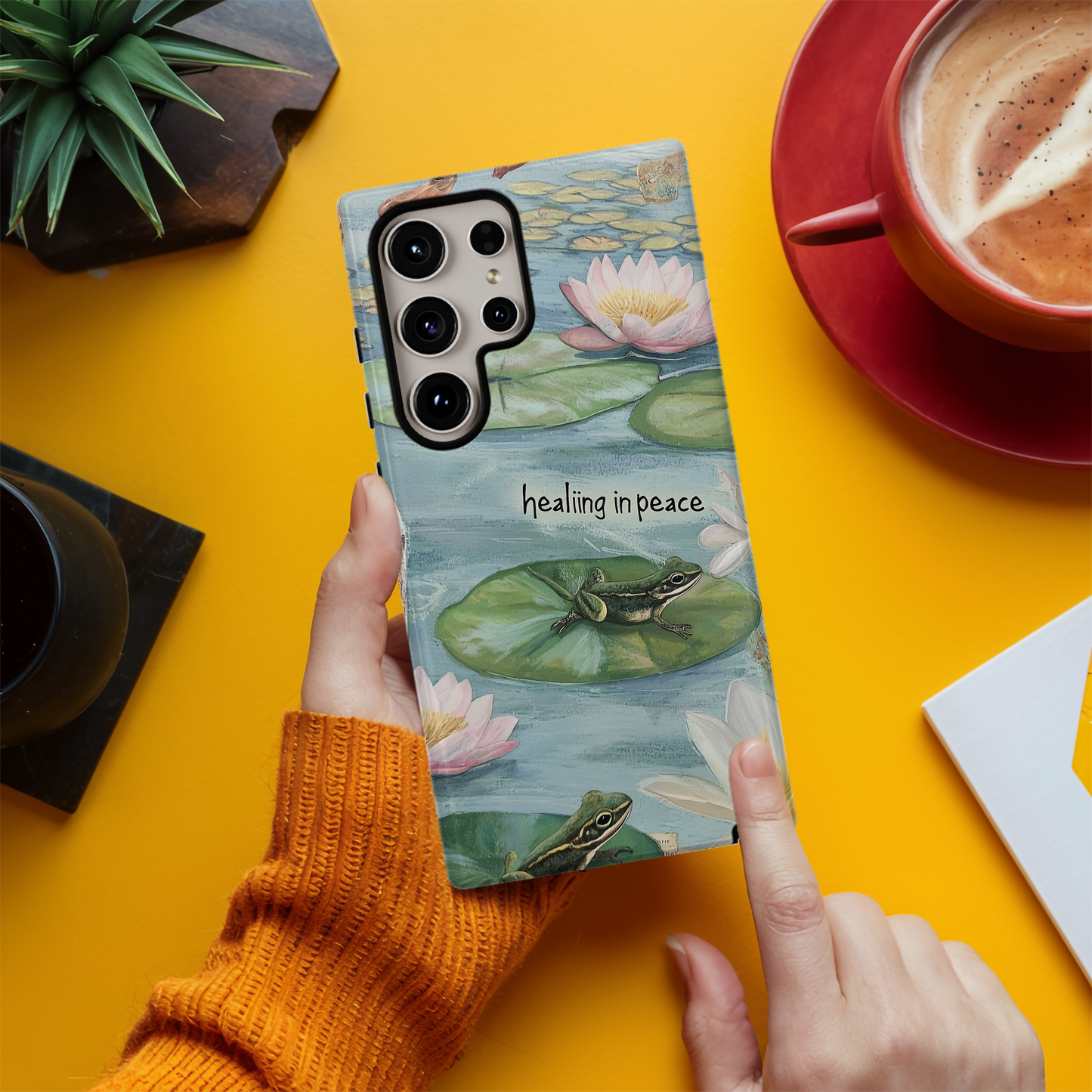 Vintage Lily Pond Phone Case – Timeless Elegance with Everyday Protection