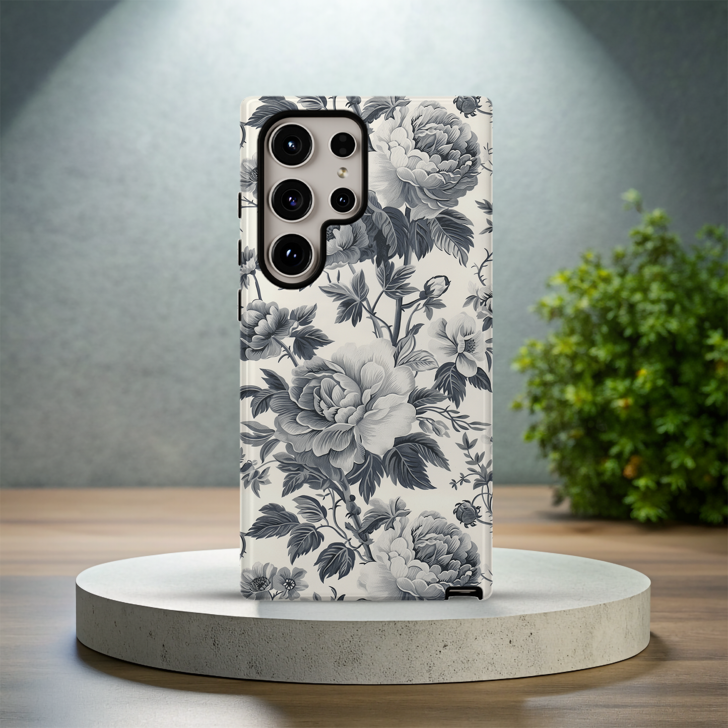 French Toile de Jouy Floral Phone Case – Timeless Elegance Meets Modern Protection