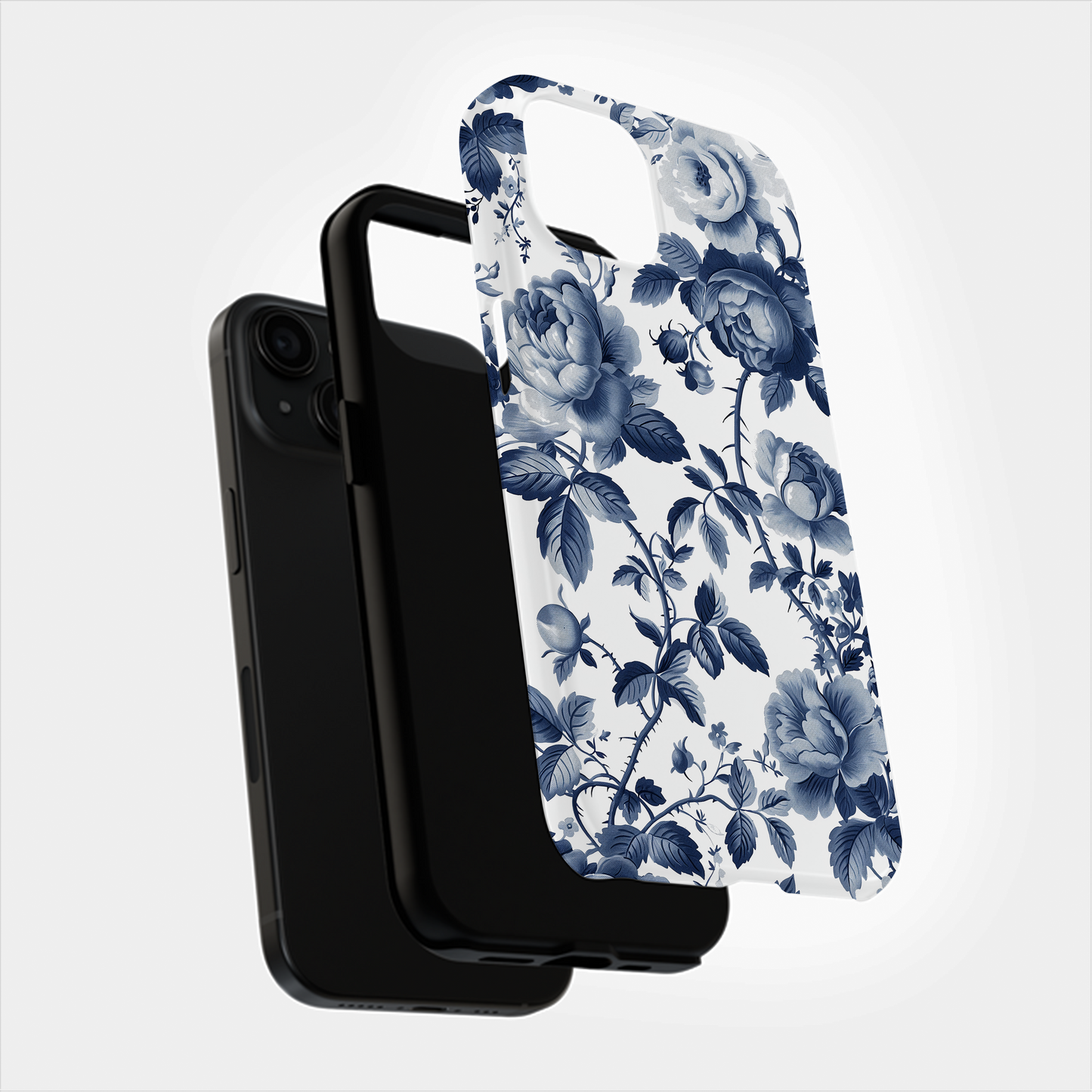 French Toile de Jouy Floral Phone Case – Timeless Elegance Meets Modern Protection