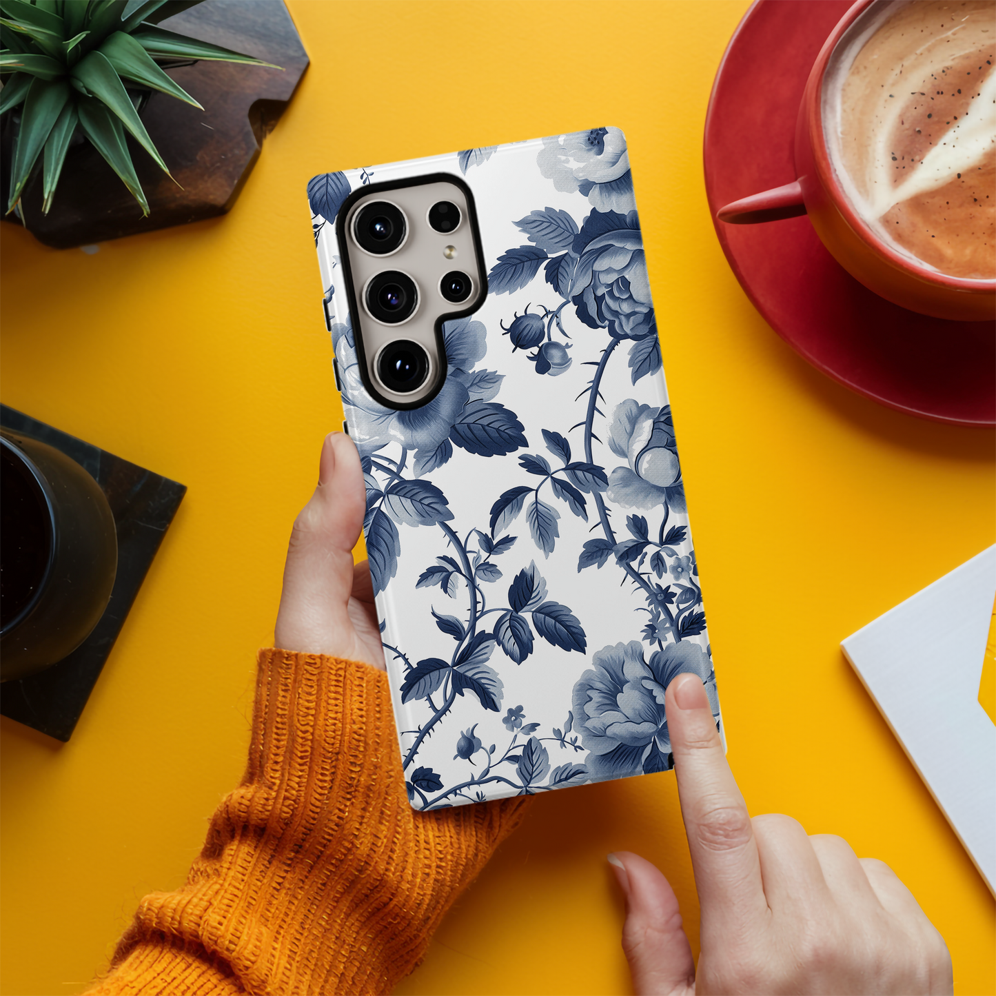 French Toile de Jouy Floral Phone Case – Timeless Elegance Meets Modern Protection
