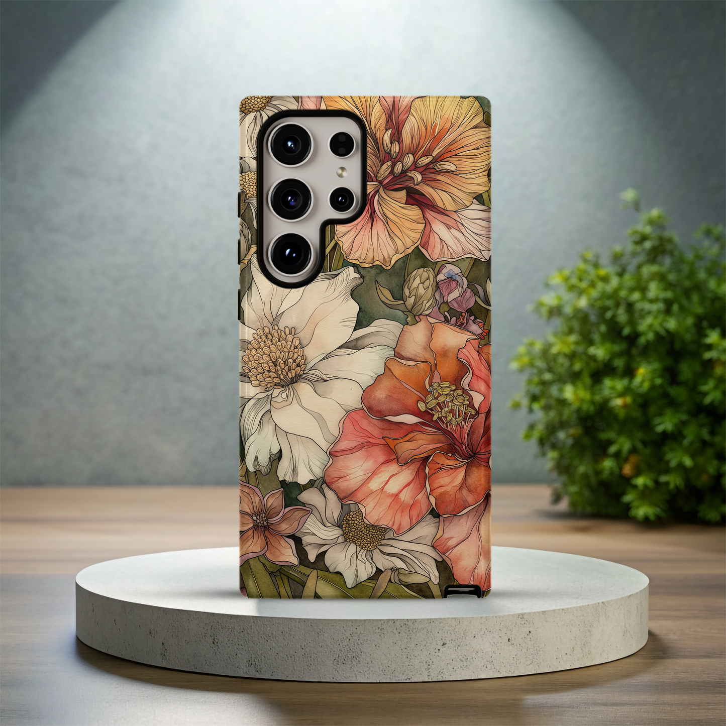 Vintage Floral Phone Case – Timeless Blooms with Modern Durability
