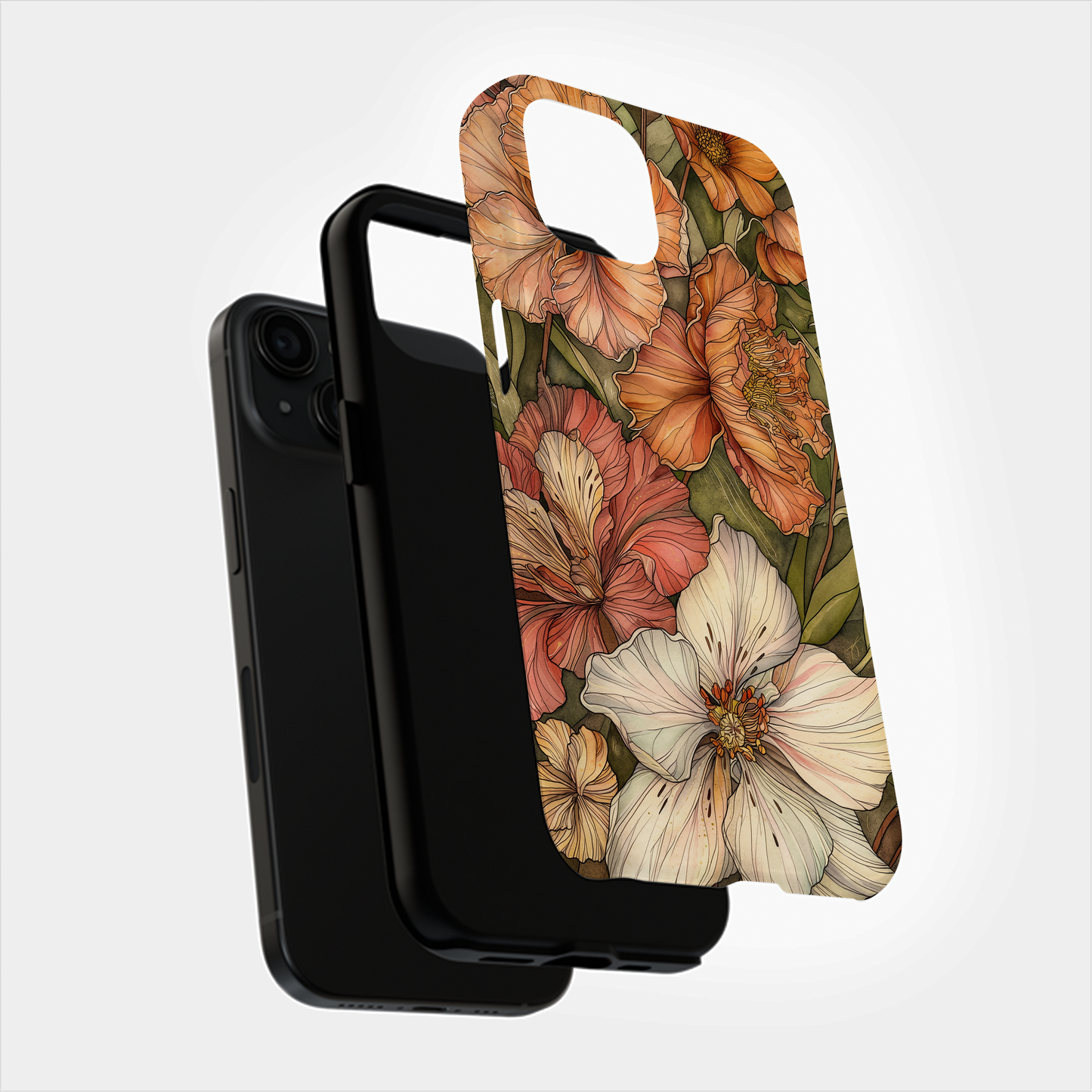 Vintage Floral Phone Case – Timeless Blooms with Modern Durability