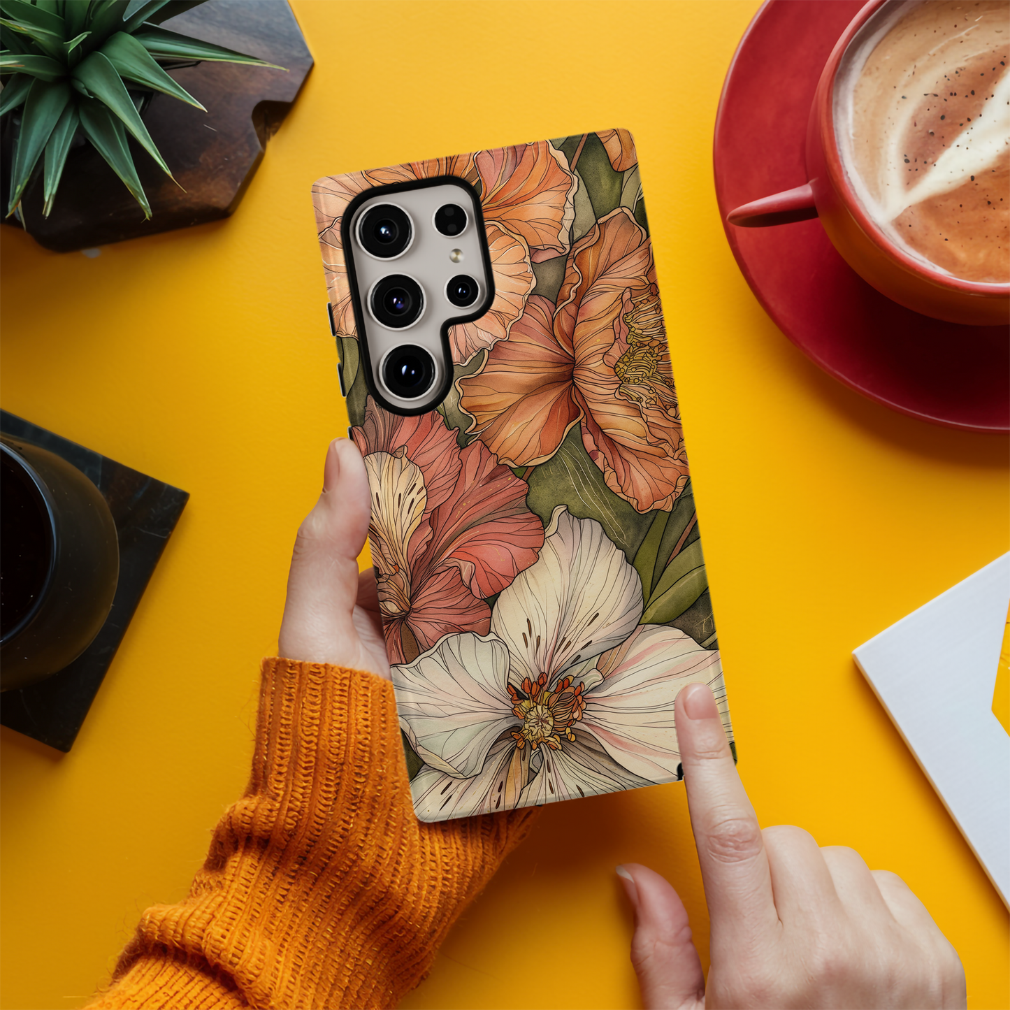 Vintage Floral Phone Case – Timeless Blooms with Modern Durability