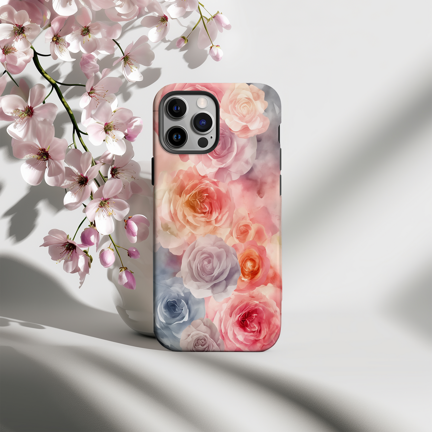 Watercolor Floral Phone Case – Soft, Artistic Blooms with Everyday Protection