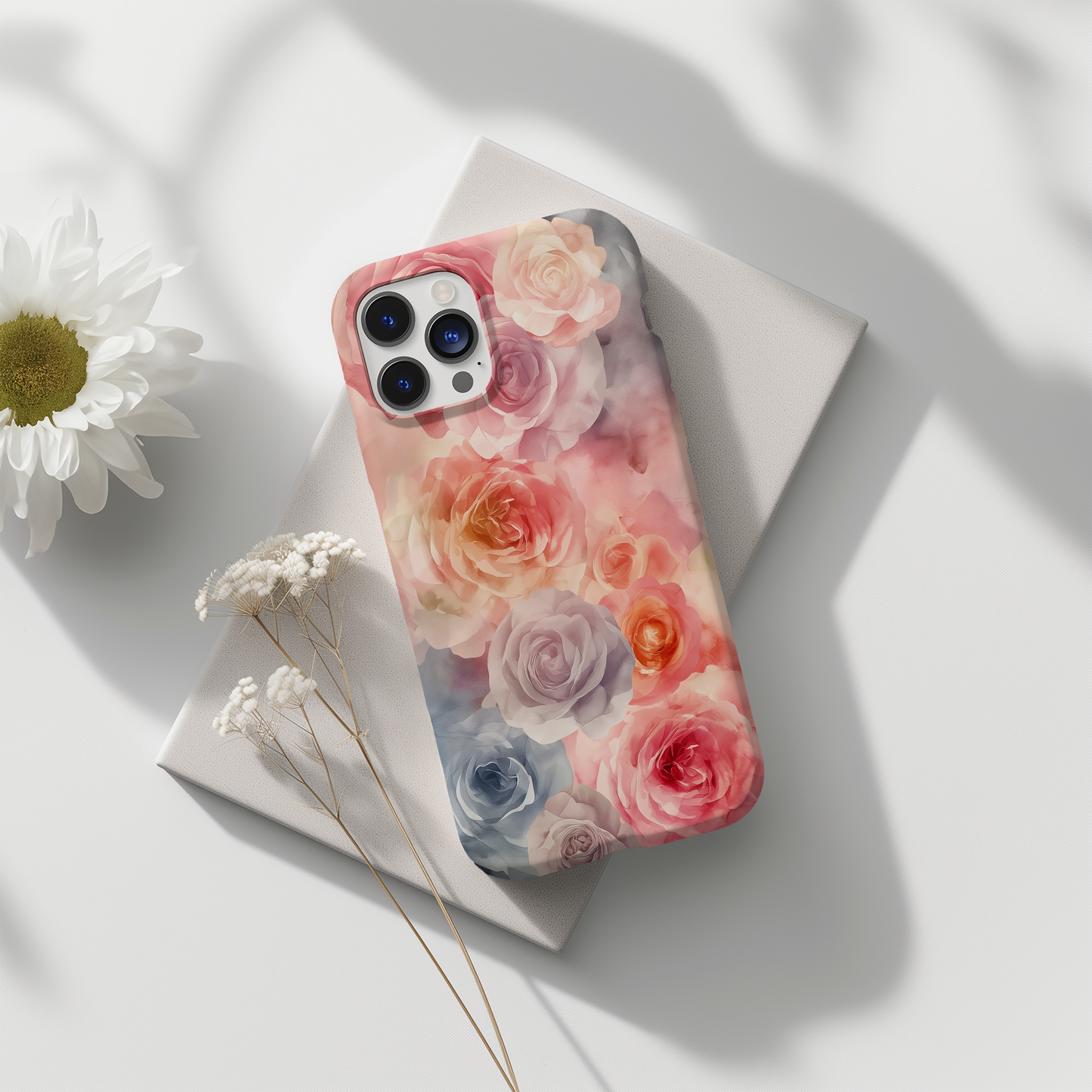 Watercolor Floral Phone Case – Soft, Artistic Blooms with Everyday Protection