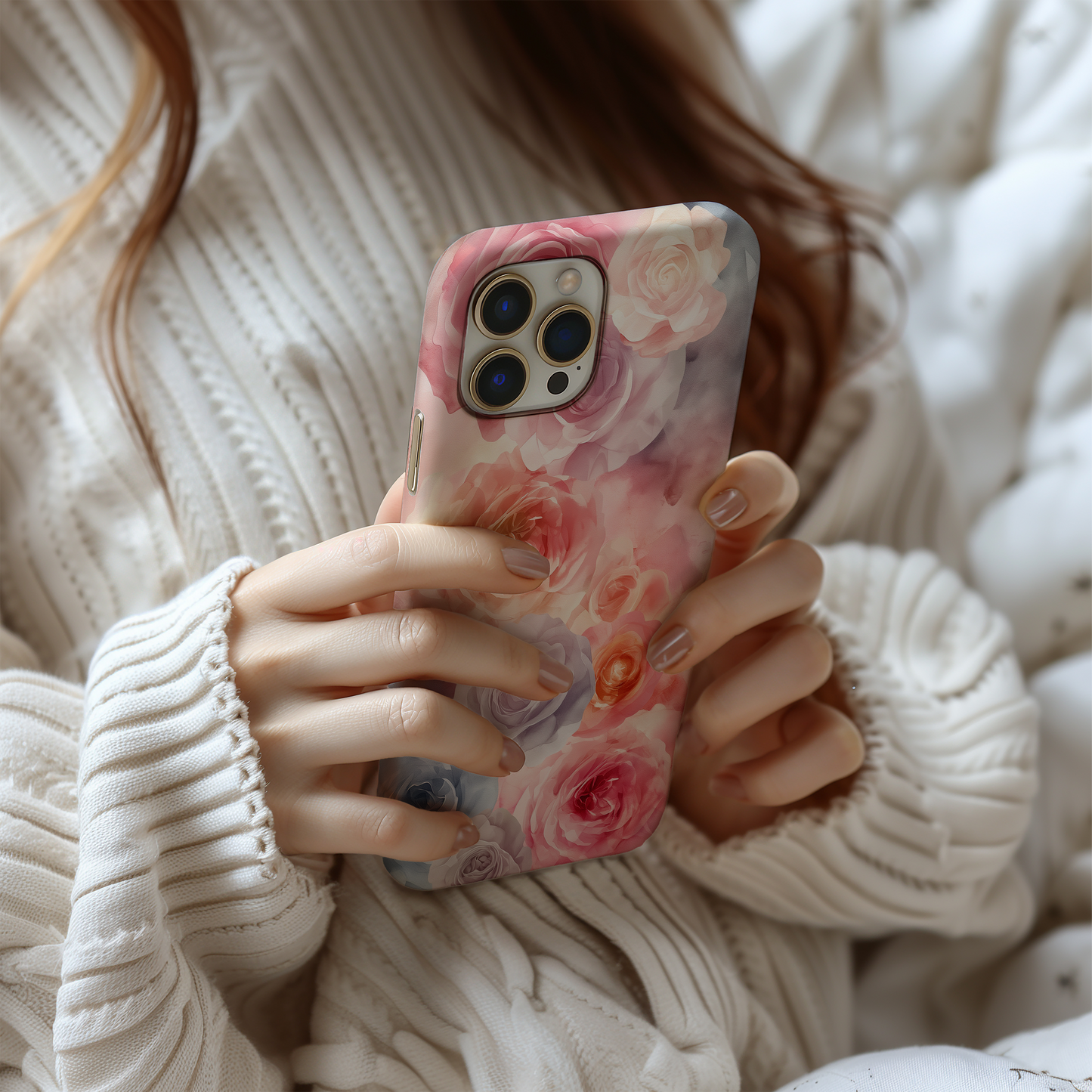 Watercolor Floral Phone Case – Soft, Artistic Blooms with Everyday Protection