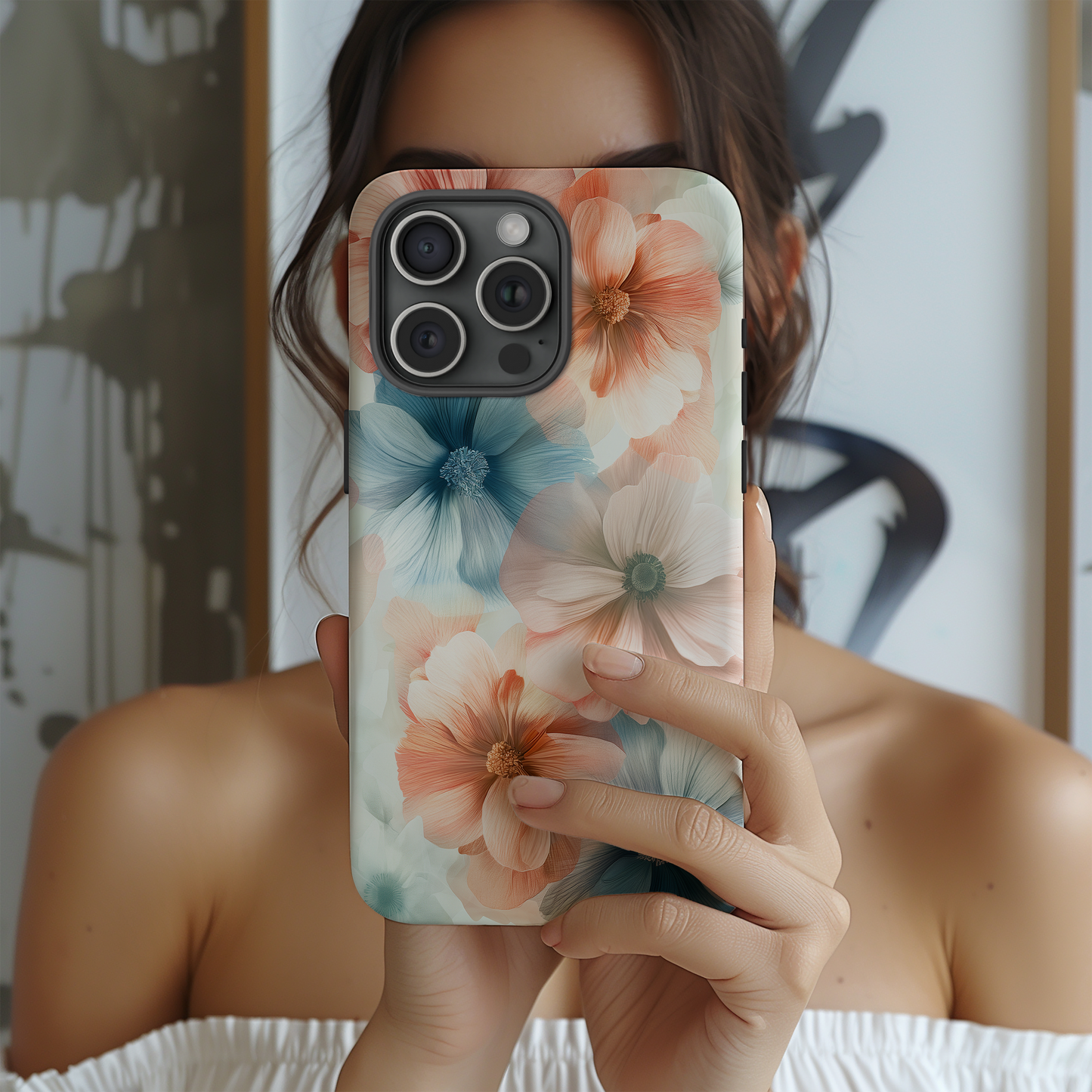 Watercolor Floral Phone Case – Soft, Artistic Blooms with Everyday Protection