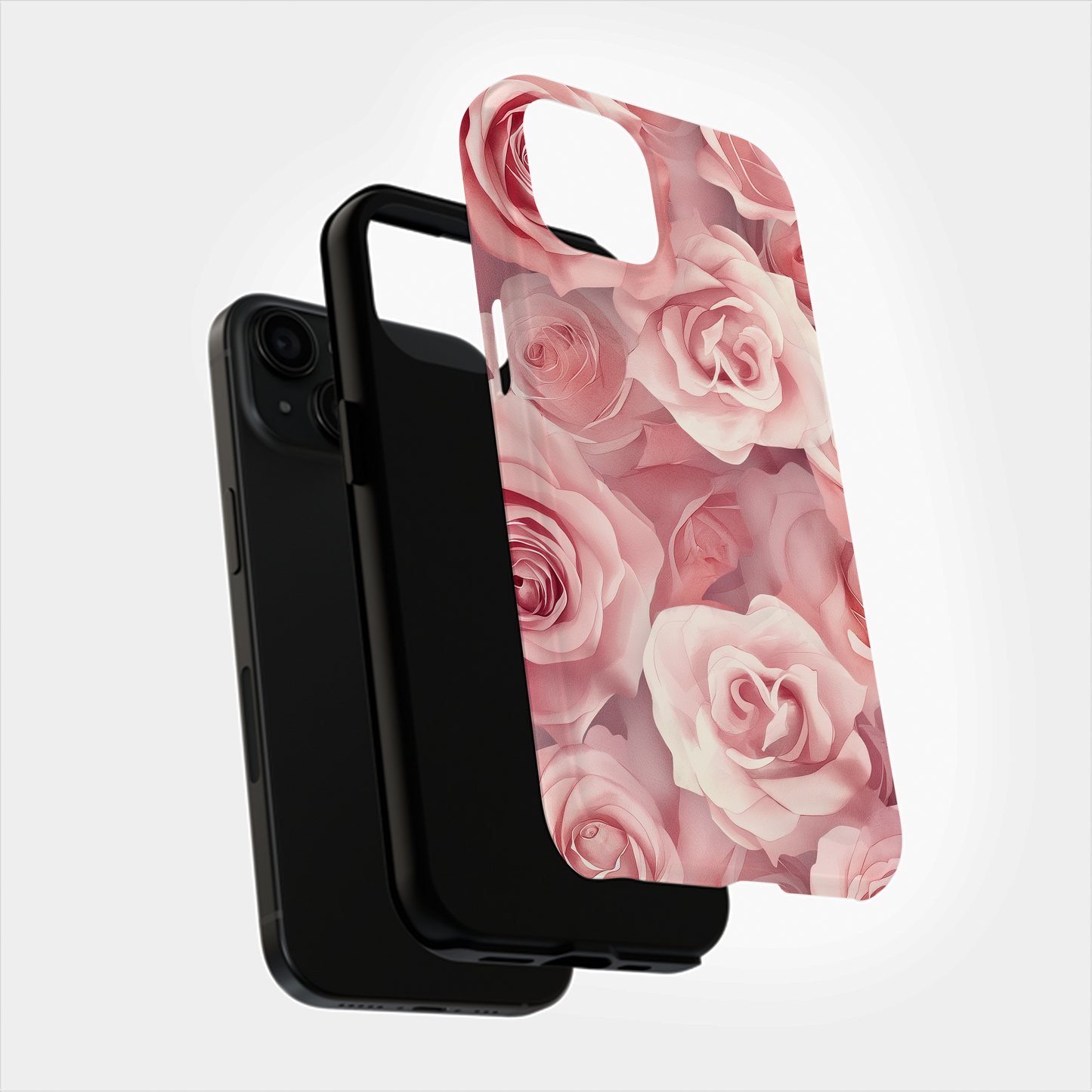 Dreamy Roses Garden Protective Phone Case – Elegant Floral Design