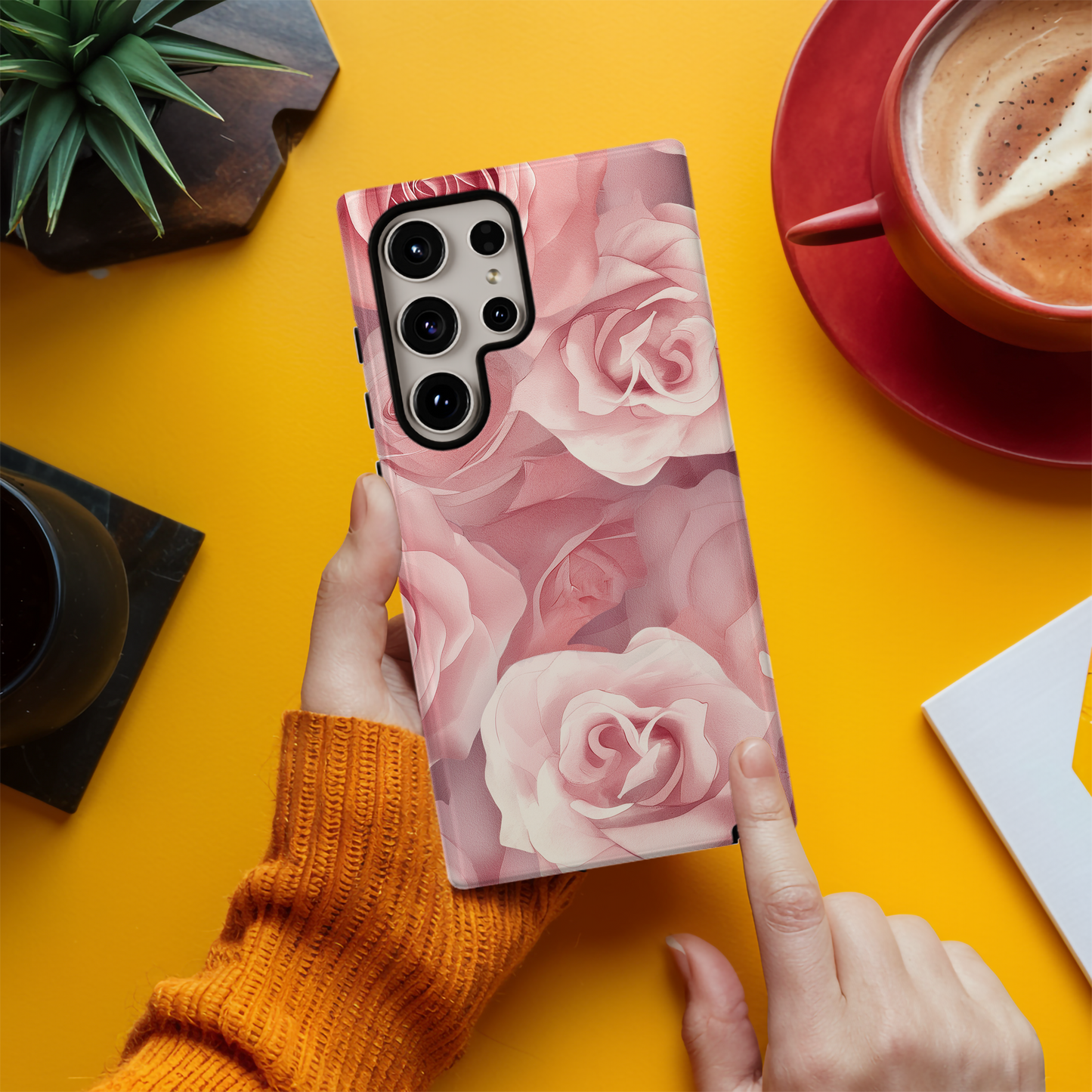 Dreamy Roses Garden Protective Phone Case – Elegant Floral Design