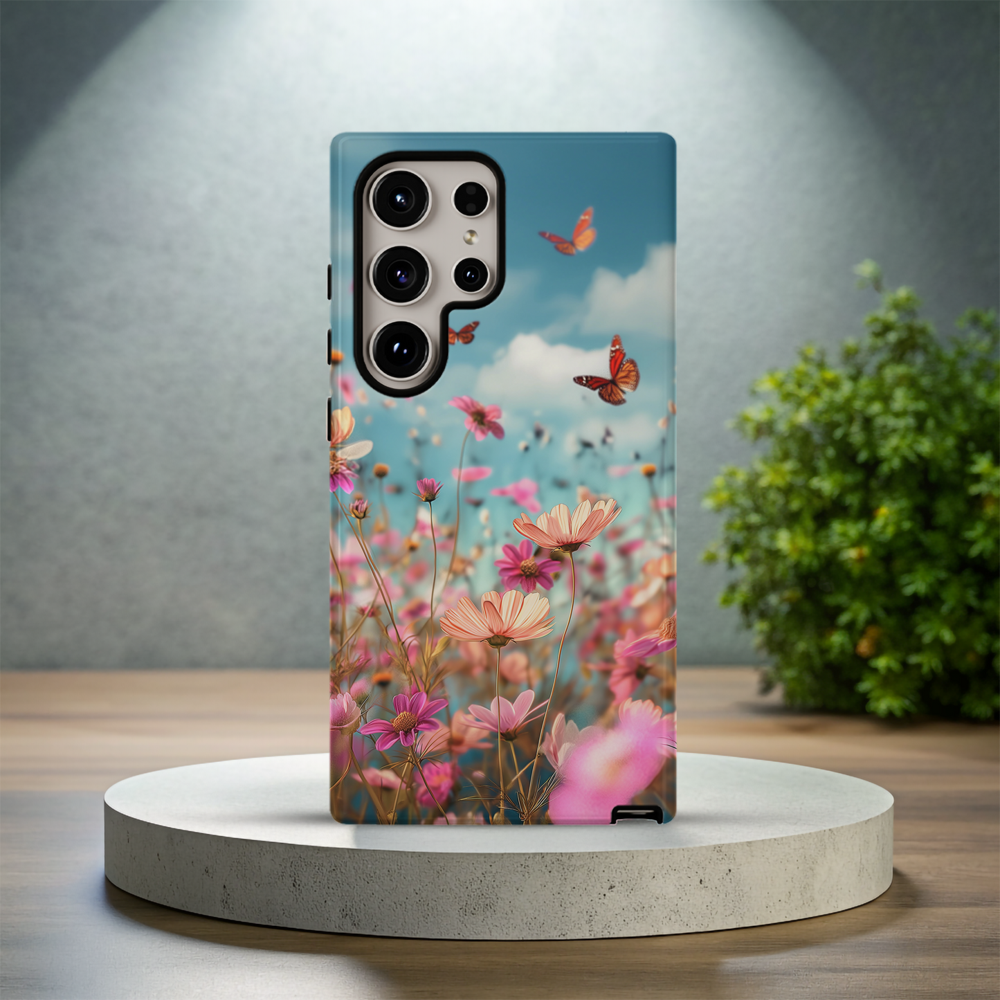 Wildflower & Butterfly Phone Case – Nature’s Harmony with Everyday Protection