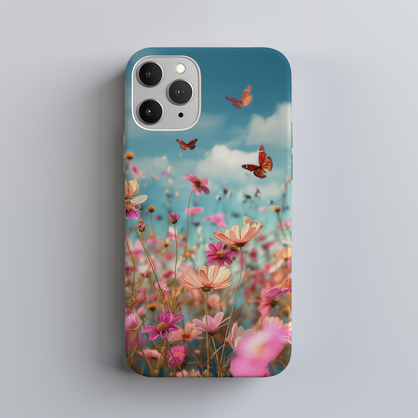 Wildflower & Butterfly Phone Case – Nature’s Harmony with Everyday Protection