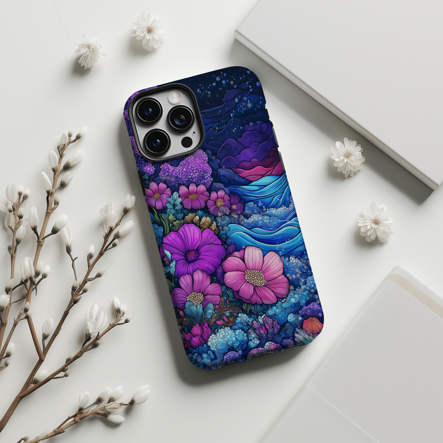 Enchanted Garden Phone Case – A Magical Bloom with Everyday Protection