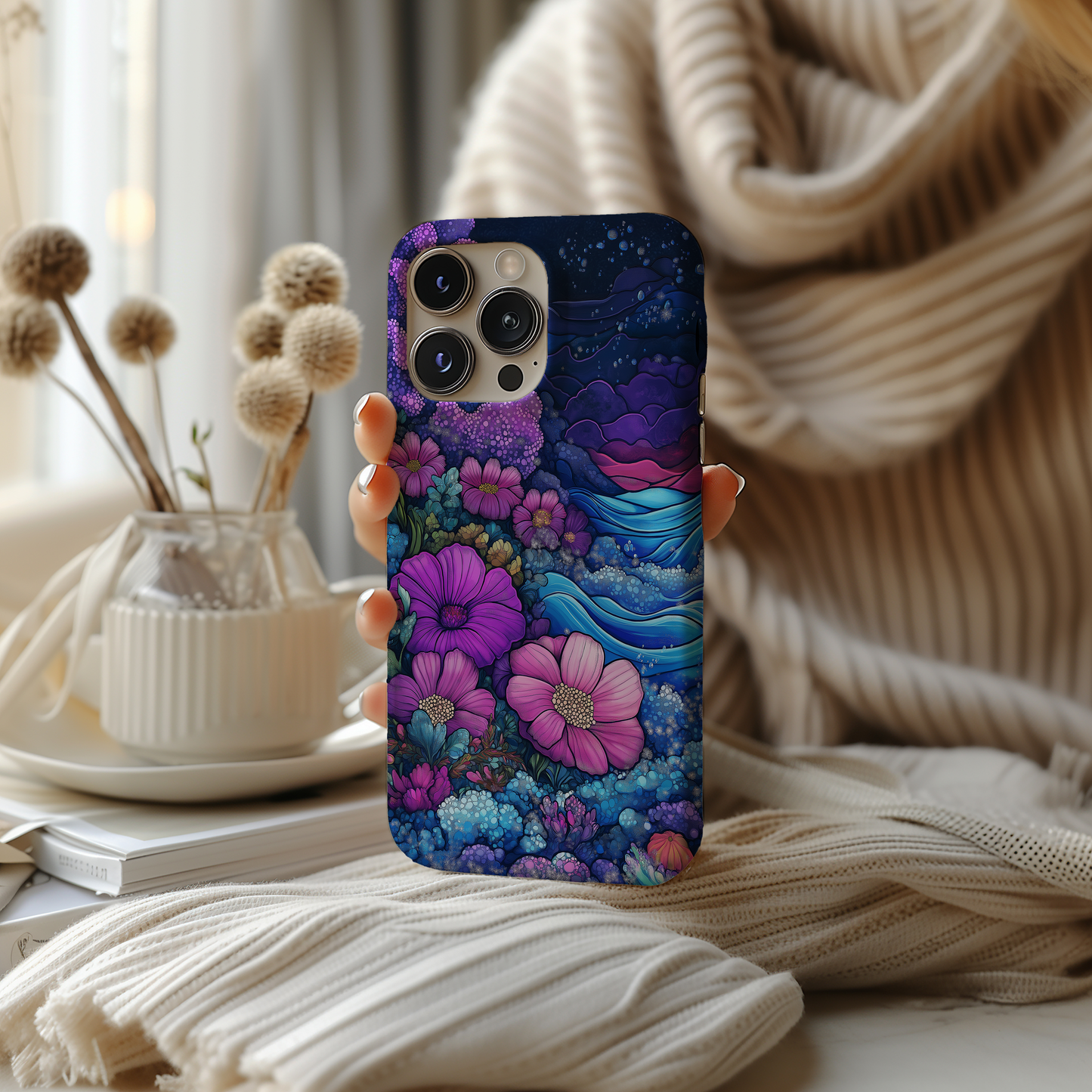 Enchanted Garden Phone Case – A Magical Bloom with Everyday Protection