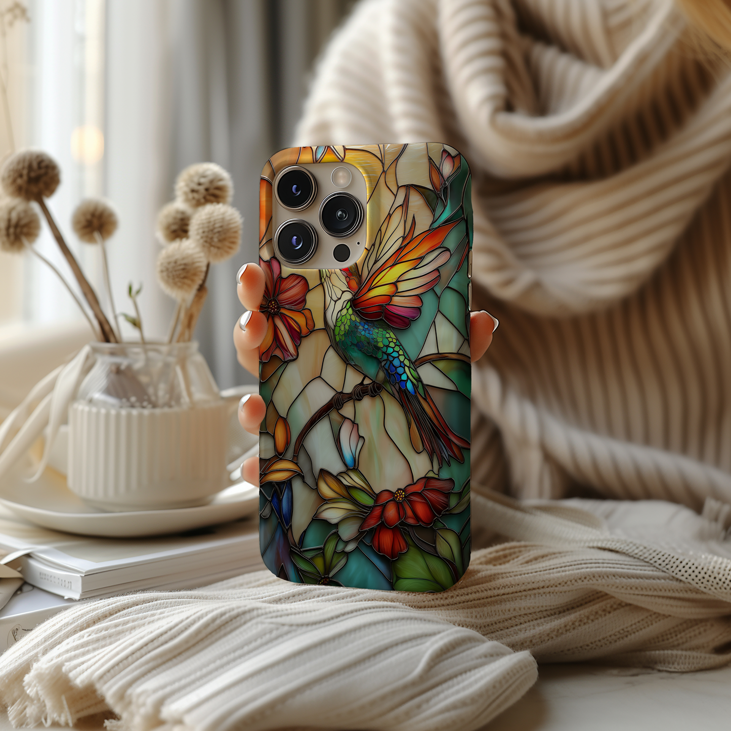 3D Hummingbird Phone Case – Vibrant Wings with Everyday Protection