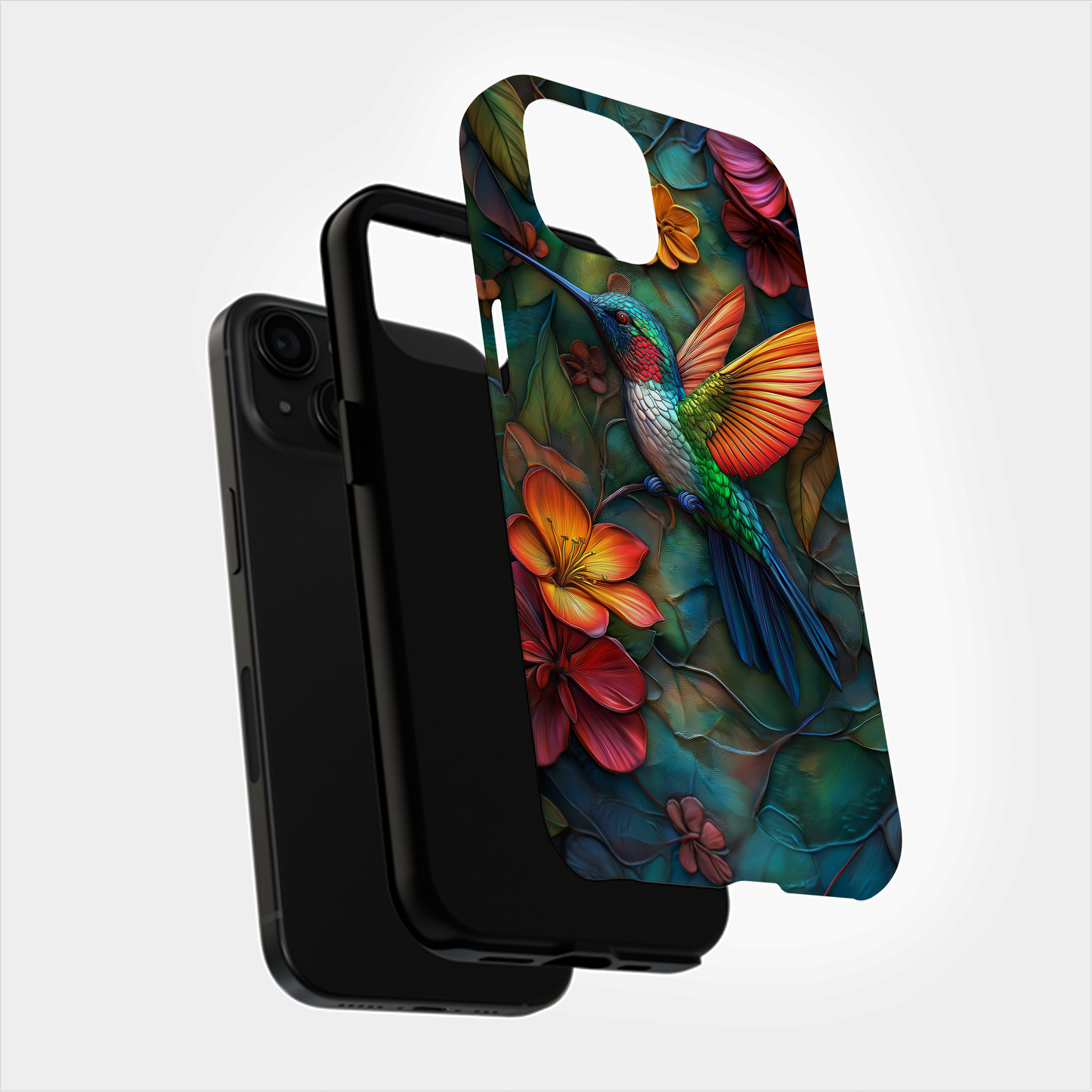 3D Hummingbird Phone Case – Vibrant Wings with Everyday Protection
