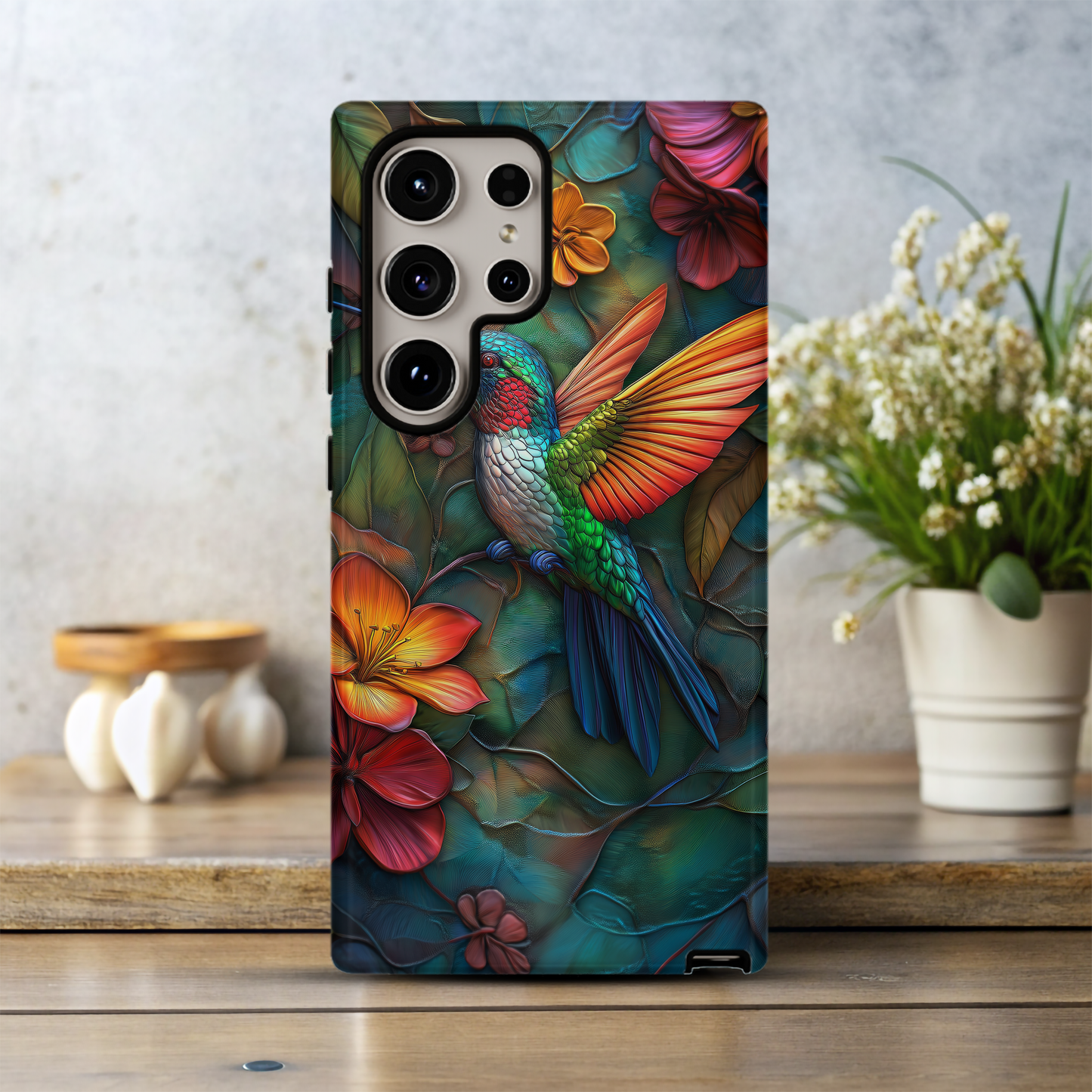 3D Hummingbird Phone Case – Vibrant Wings with Everyday Protection