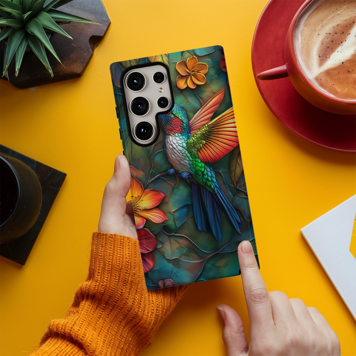 3D Hummingbird Phone Case – Vibrant Wings with Everyday Protection