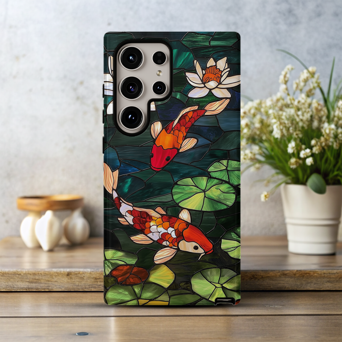 Koi Pond Phone Case – Tranquil Elegance with Everyday Protection