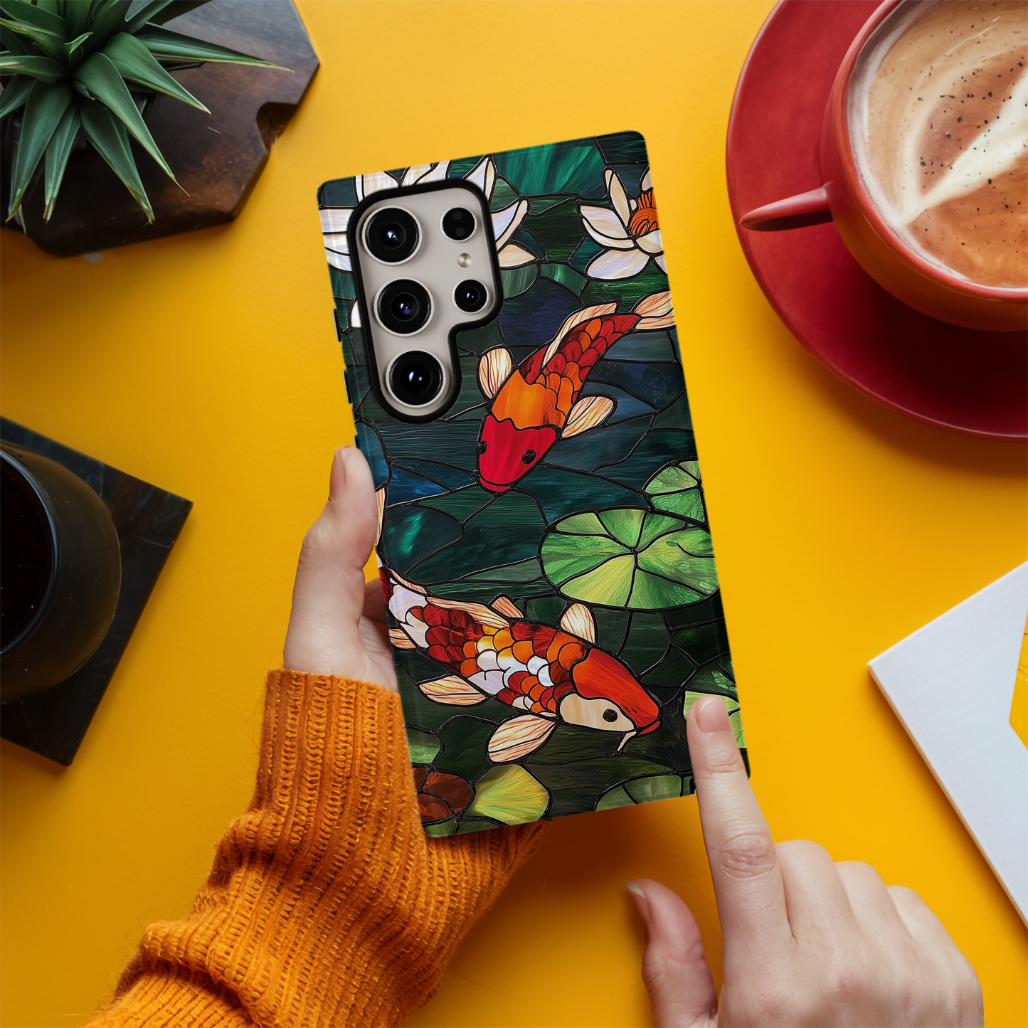 Koi Pond Phone Case – Tranquil Elegance with Everyday Protection