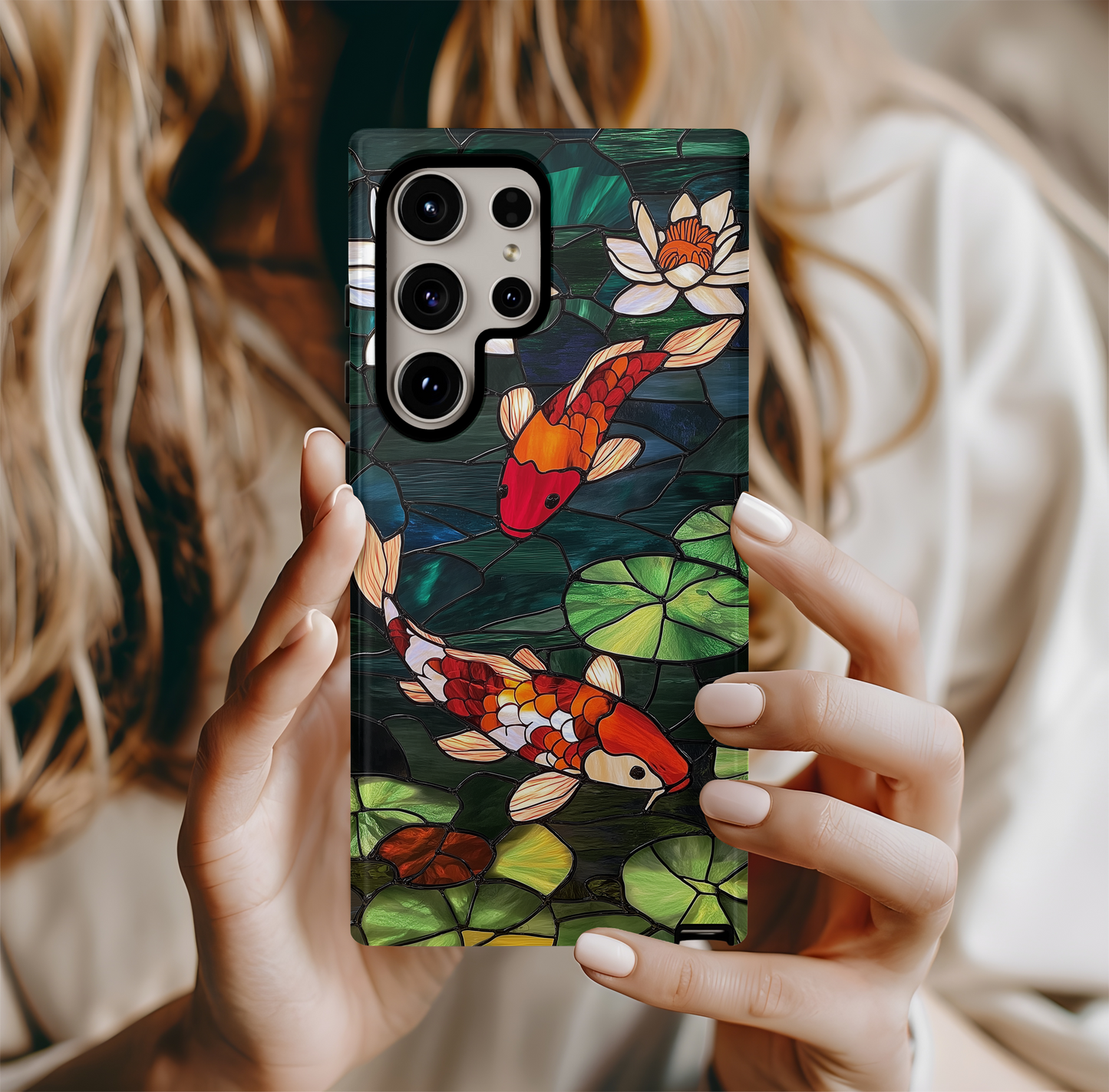 Koi Pond Phone Case – Tranquil Elegance with Everyday Protection