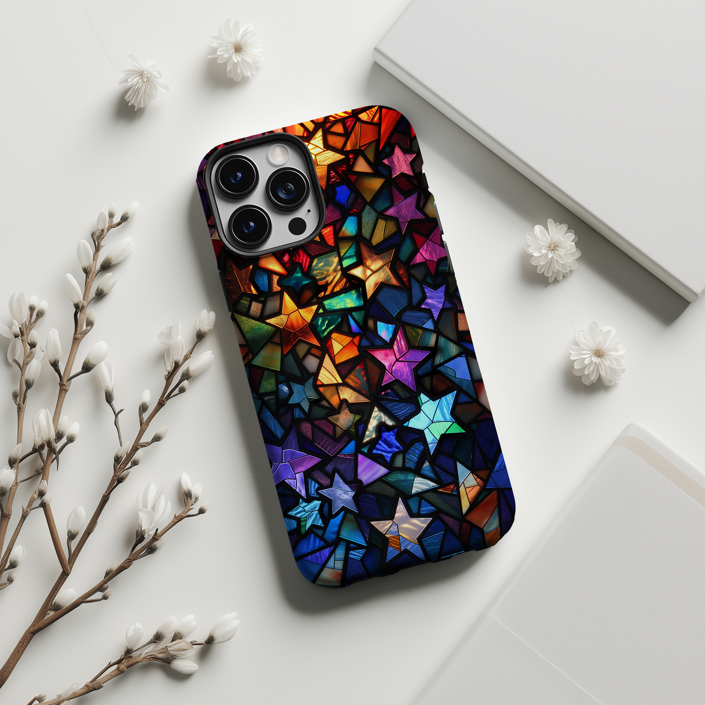 Celestial Stars Phone Case – Cosmic Beauty with Everyday Protection