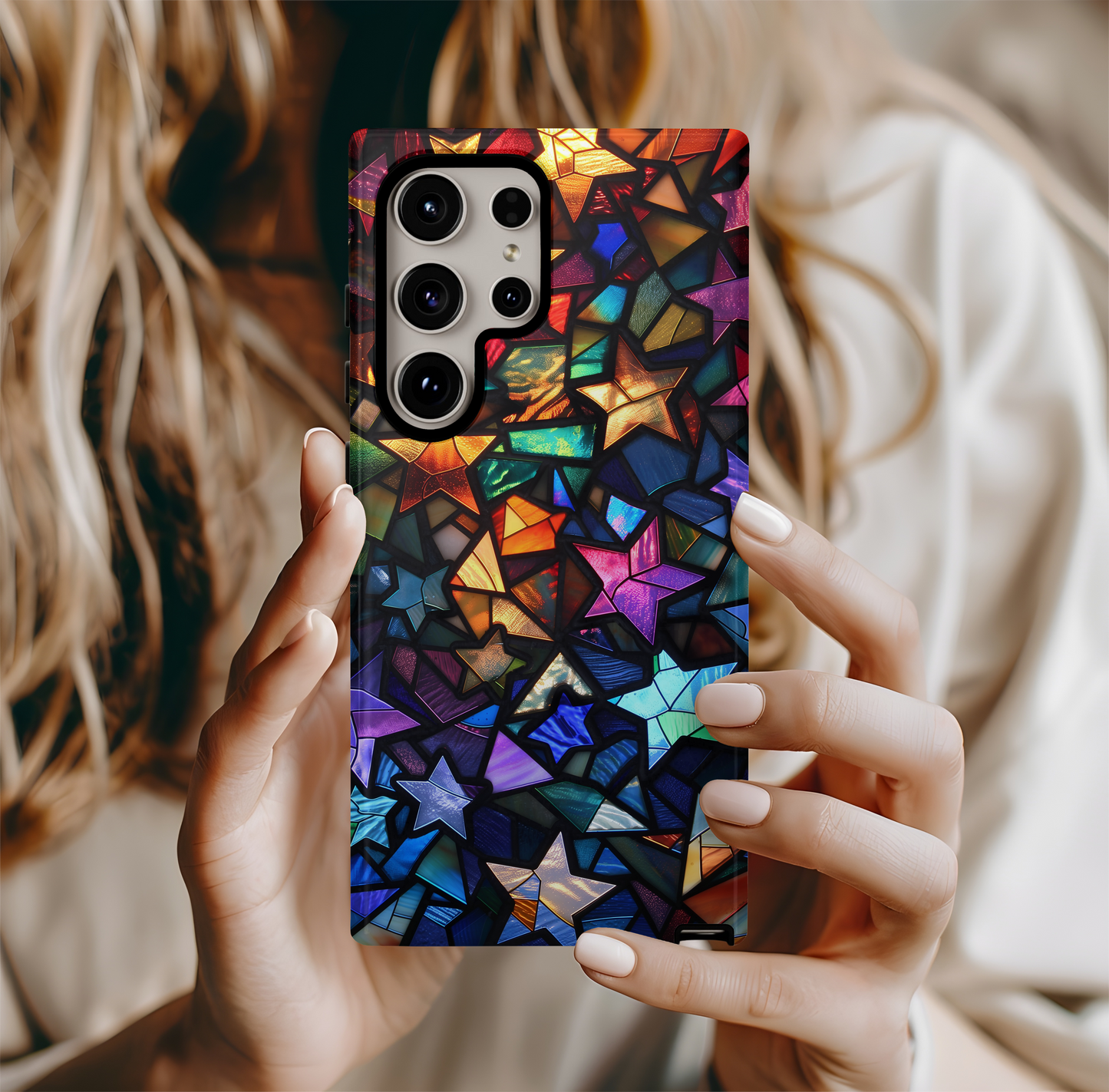 Celestial Stars Phone Case – Cosmic Beauty with Everyday Protection