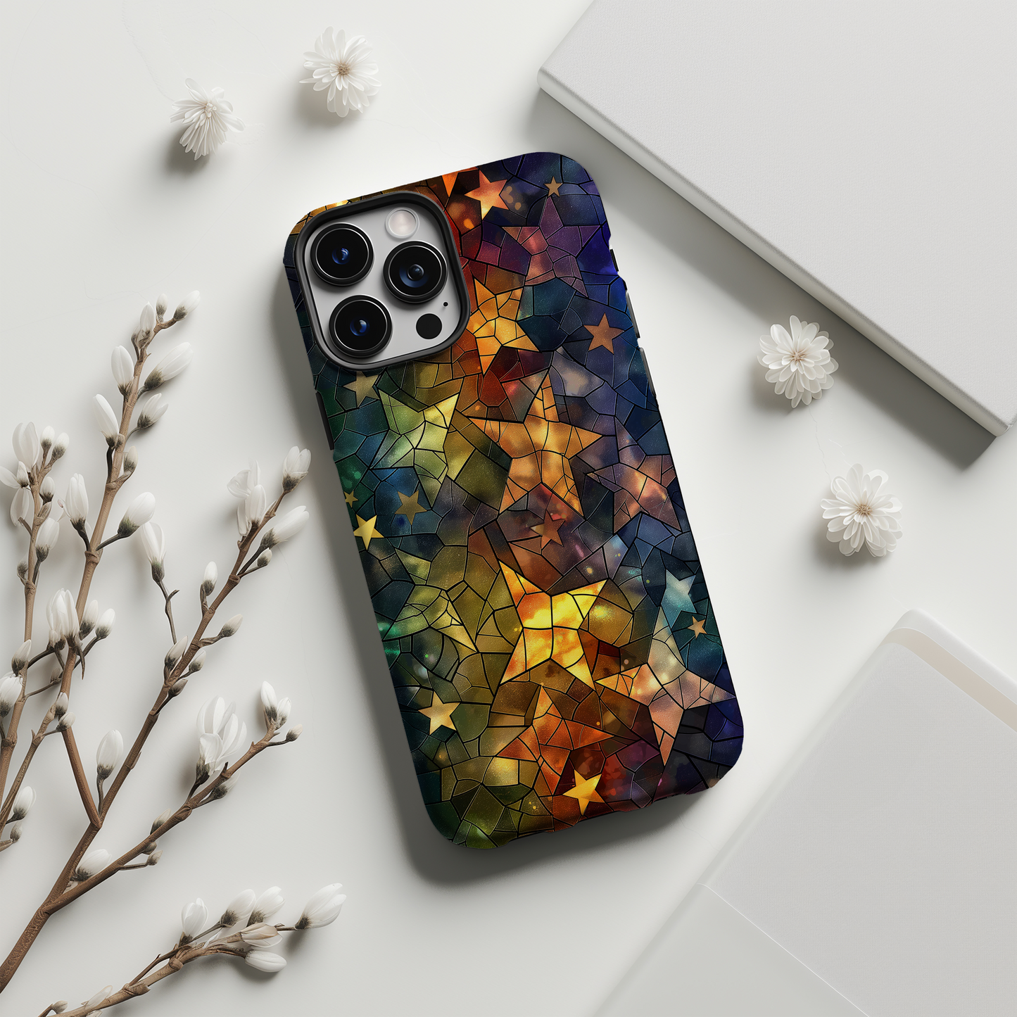 Celestial Stars Phone Case – Cosmic Beauty with Everyday Protection