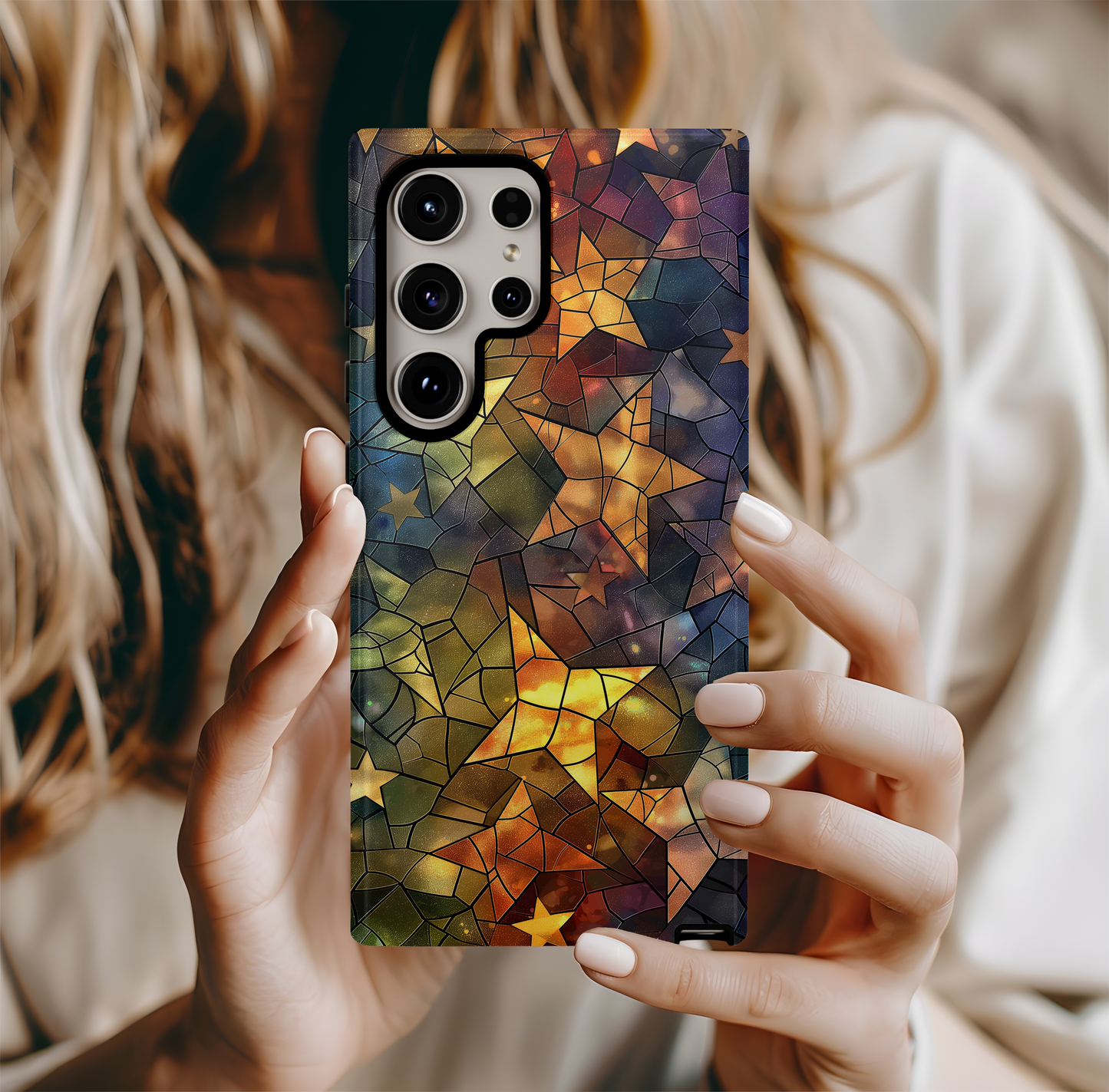 Celestial Stars Phone Case – Cosmic Beauty with Everyday Protection
