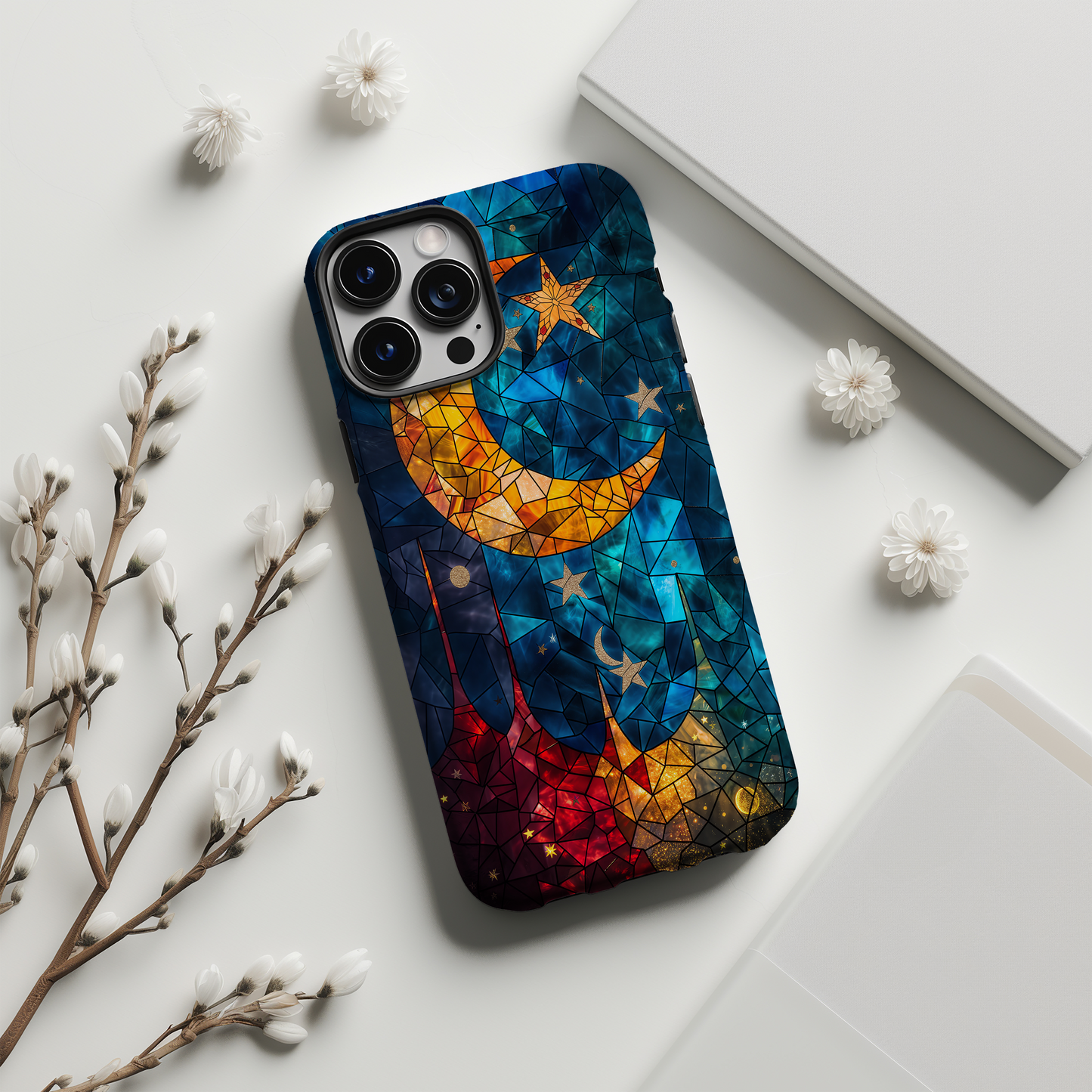 Moon and Stars Phone Case – Celestial Charm with Everyday Protection