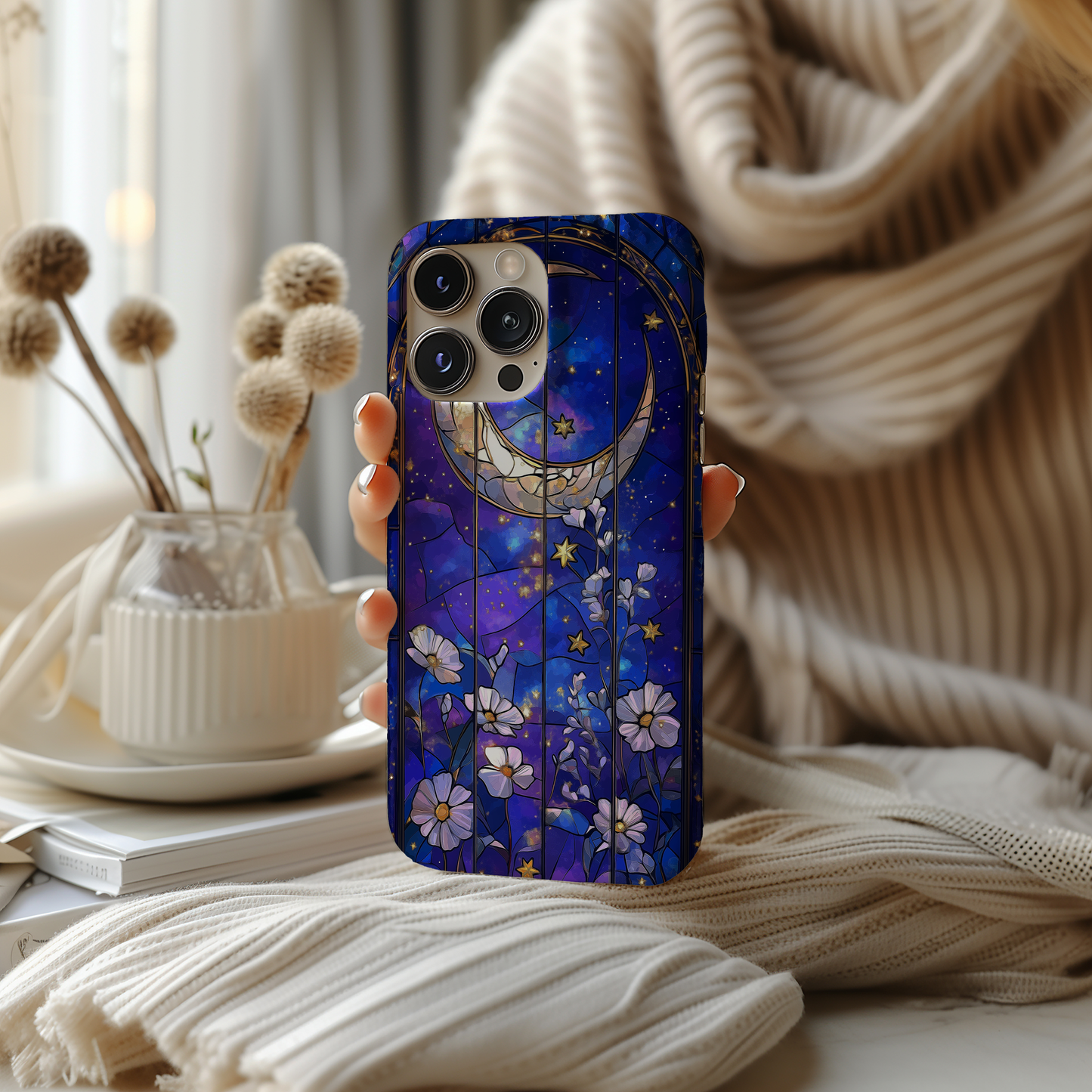 Moon and Stars Phone Case – Celestial Charm with Everyday Protection