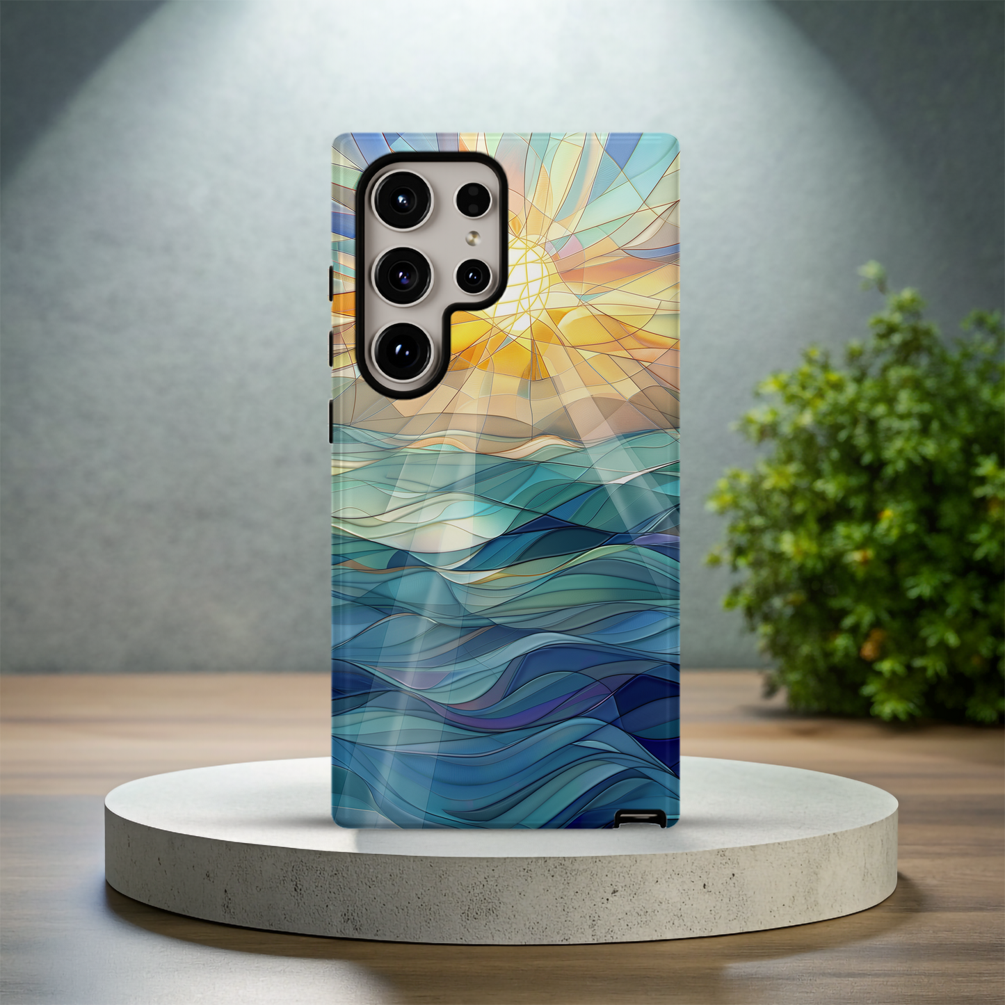 Sun Rays & Waves Phone Case – Radiant Energy with Everyday Protection
