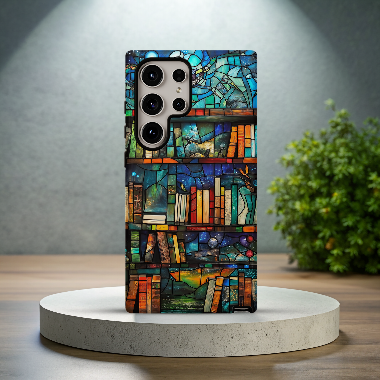 Whimsical Bookshelf Phone Case – A Magical Library with Everyday Protection