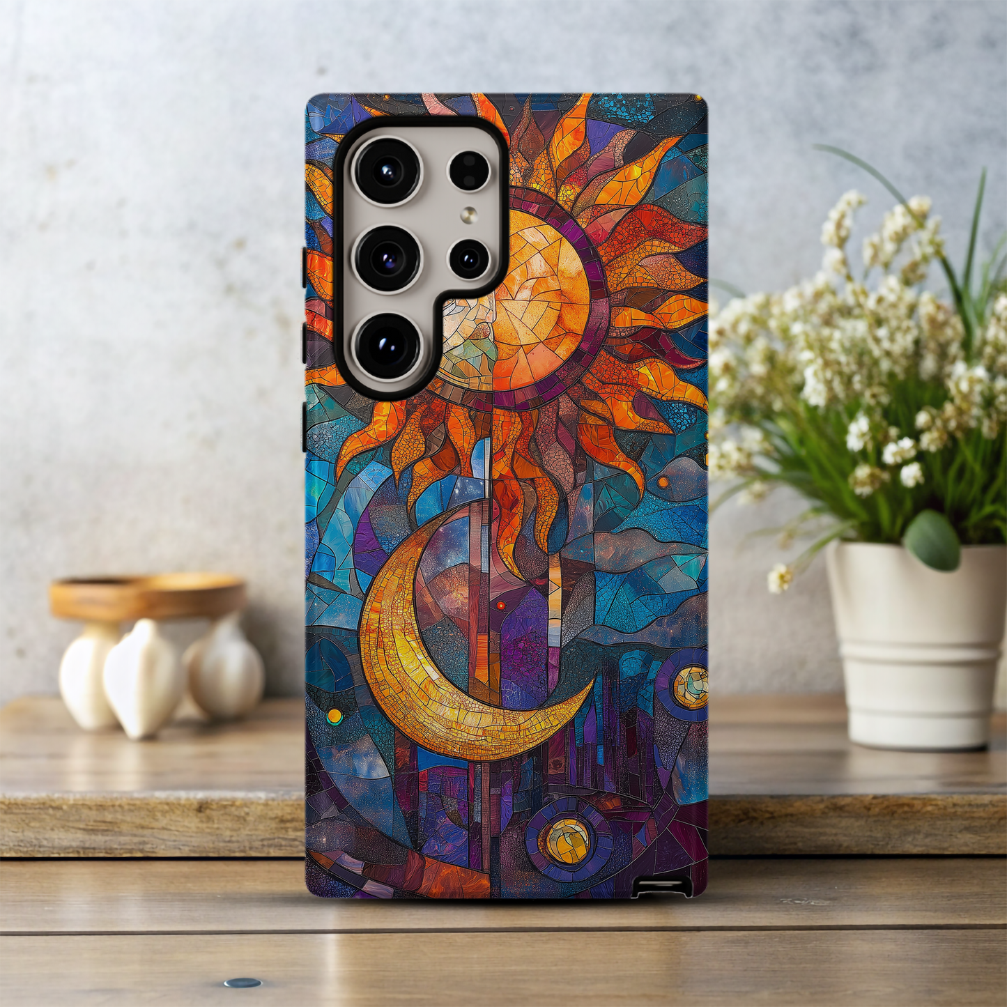 Sun & Moon Phone Case – Celestial Harmony with Everyday Protection