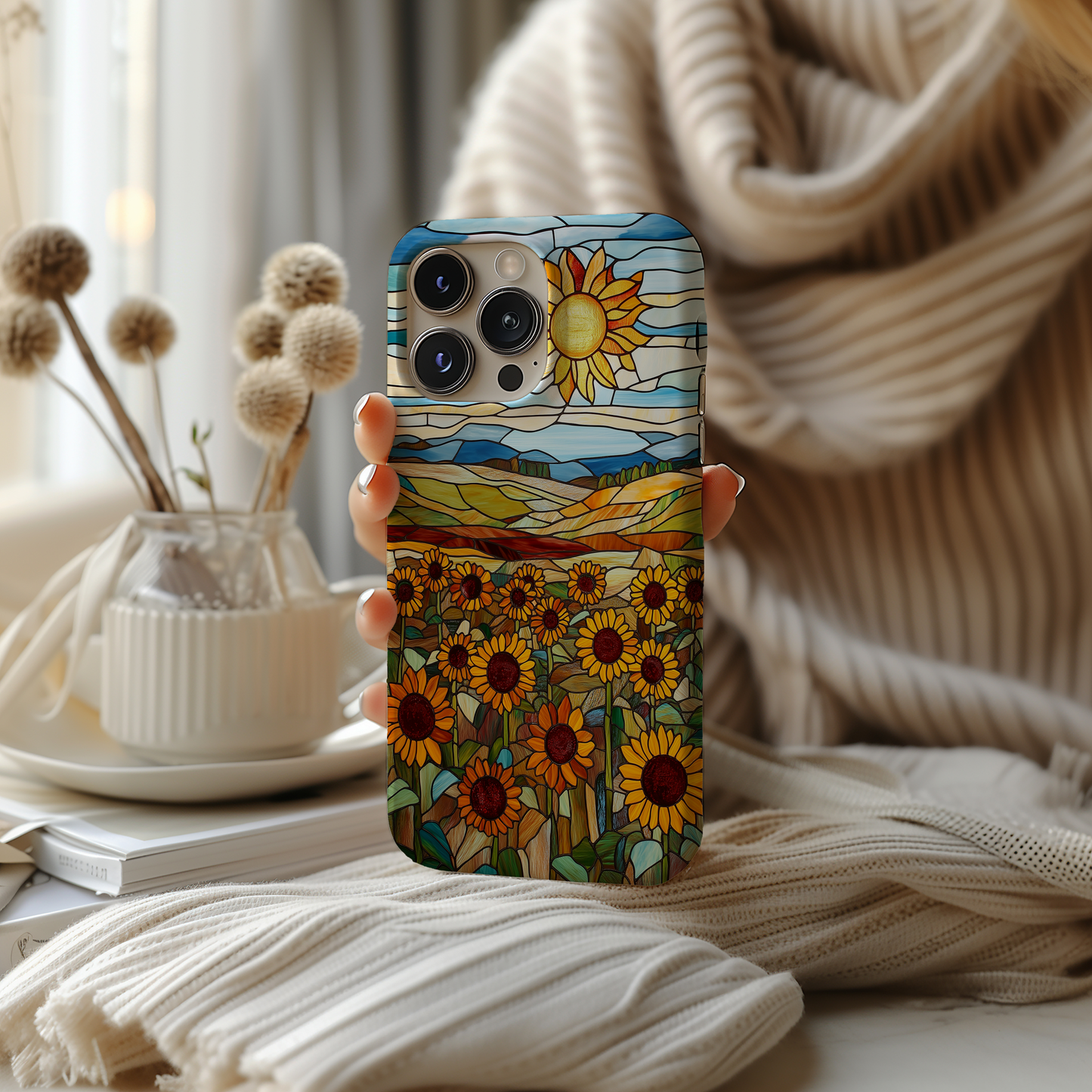 Sunflower Field Phone Case – Radiant Blooms with Everyday Protection