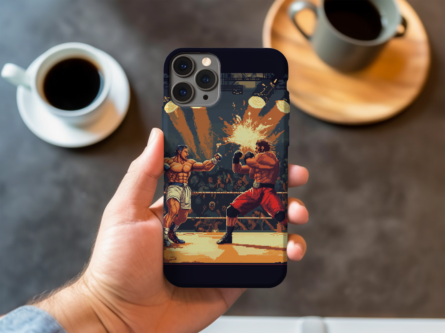 Retro Boxing Game Phone Case – Classic Arcade Fun with Everyday Protection
