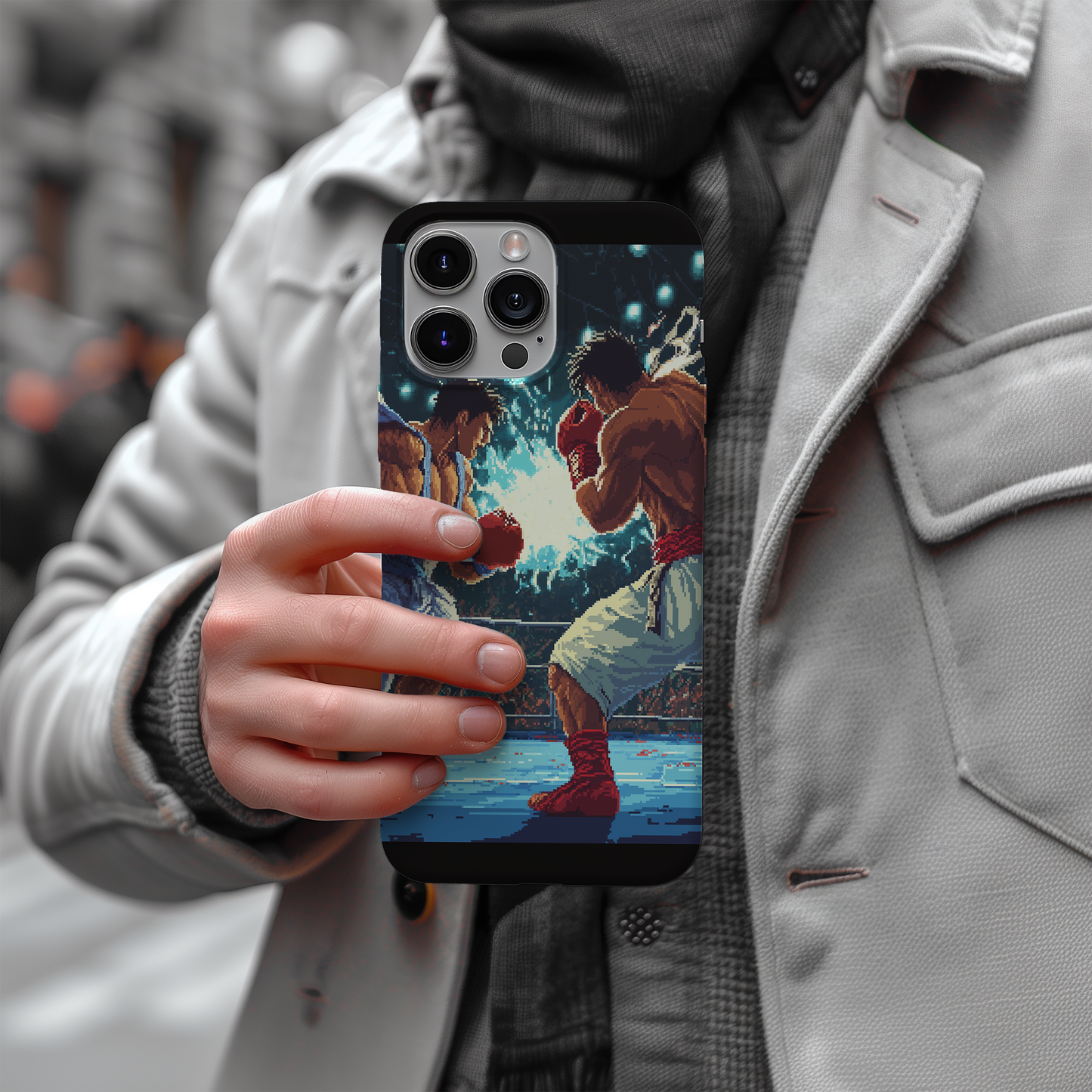 Retro Boxing Game Phone Case – Classic Arcade Fun with Everyday Protection