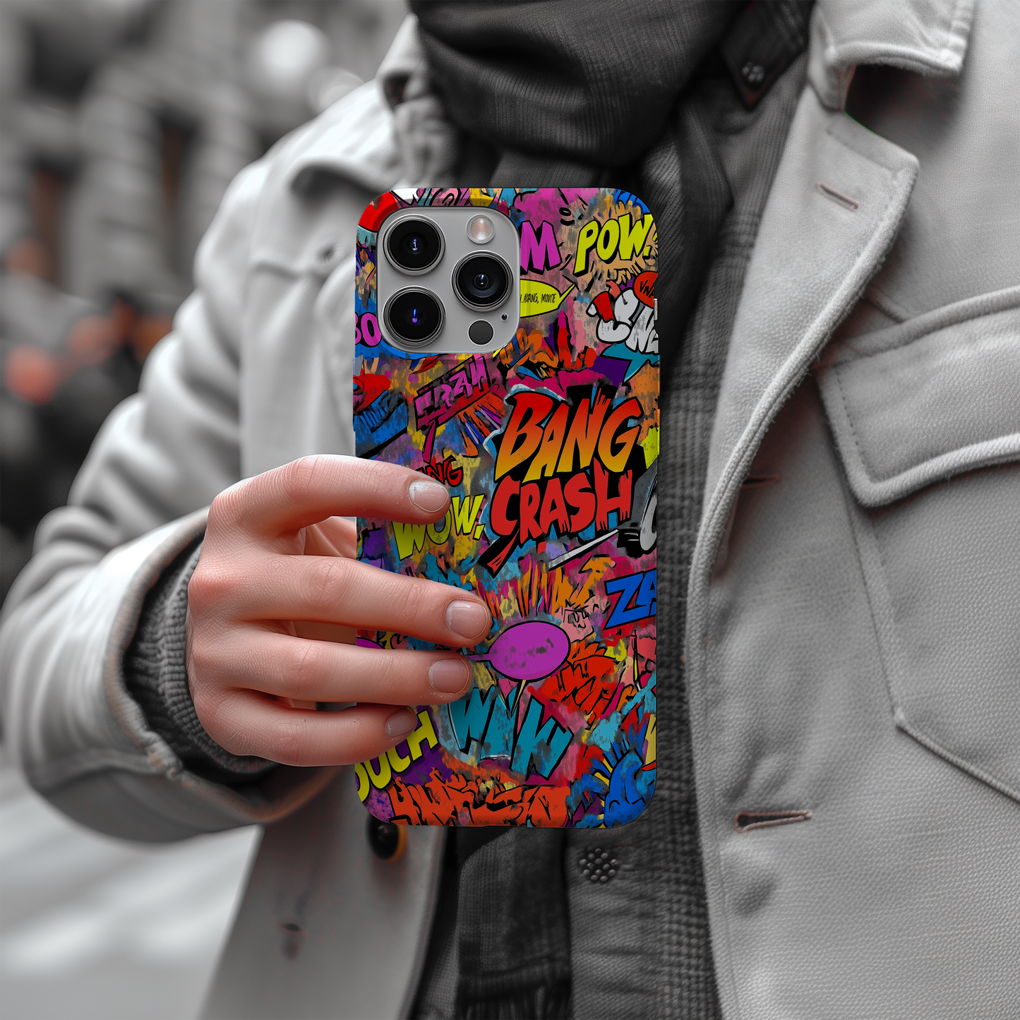 Pop Art Comic Phone Case – Bold Graphics with Everyday Protection