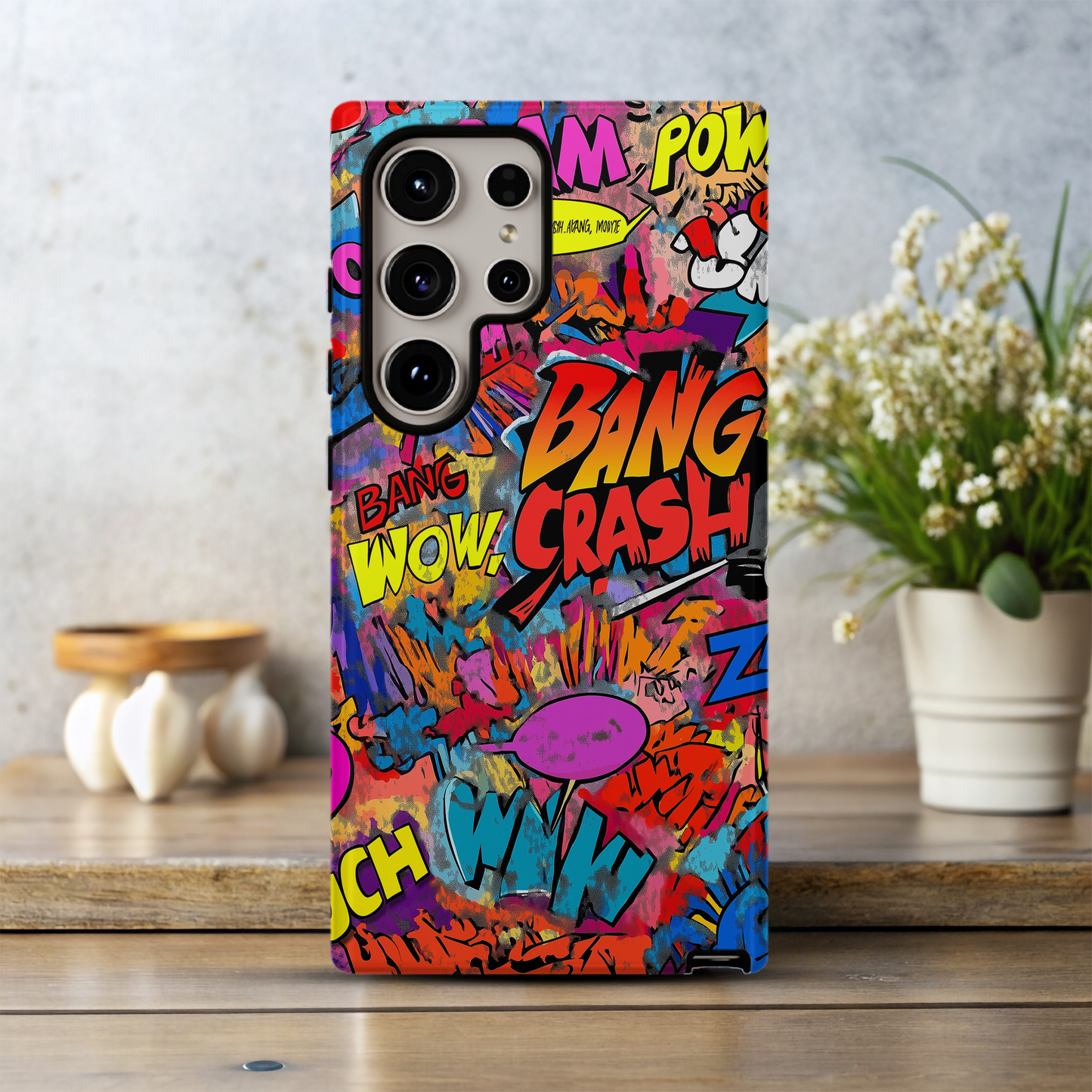 Pop Art Comic Phone Case – Bold Graphics with Everyday Protection