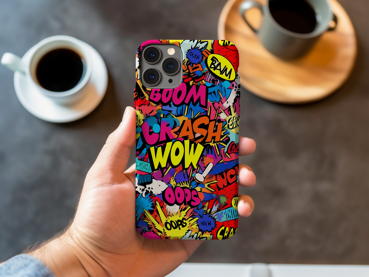 Pop Art Comic Phone Case – Bold Graphics with Everyday Protection
