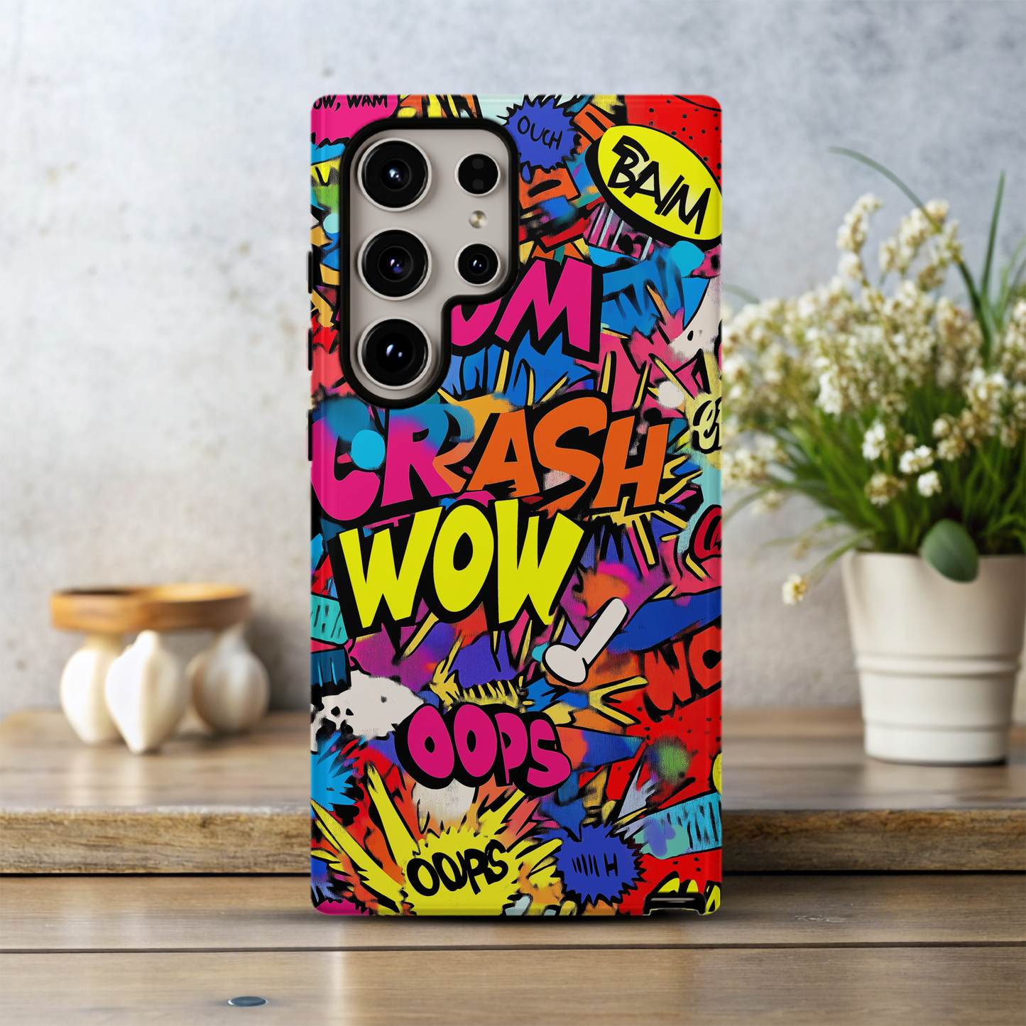 Pop Art Comic Phone Case – Bold Graphics with Everyday Protection